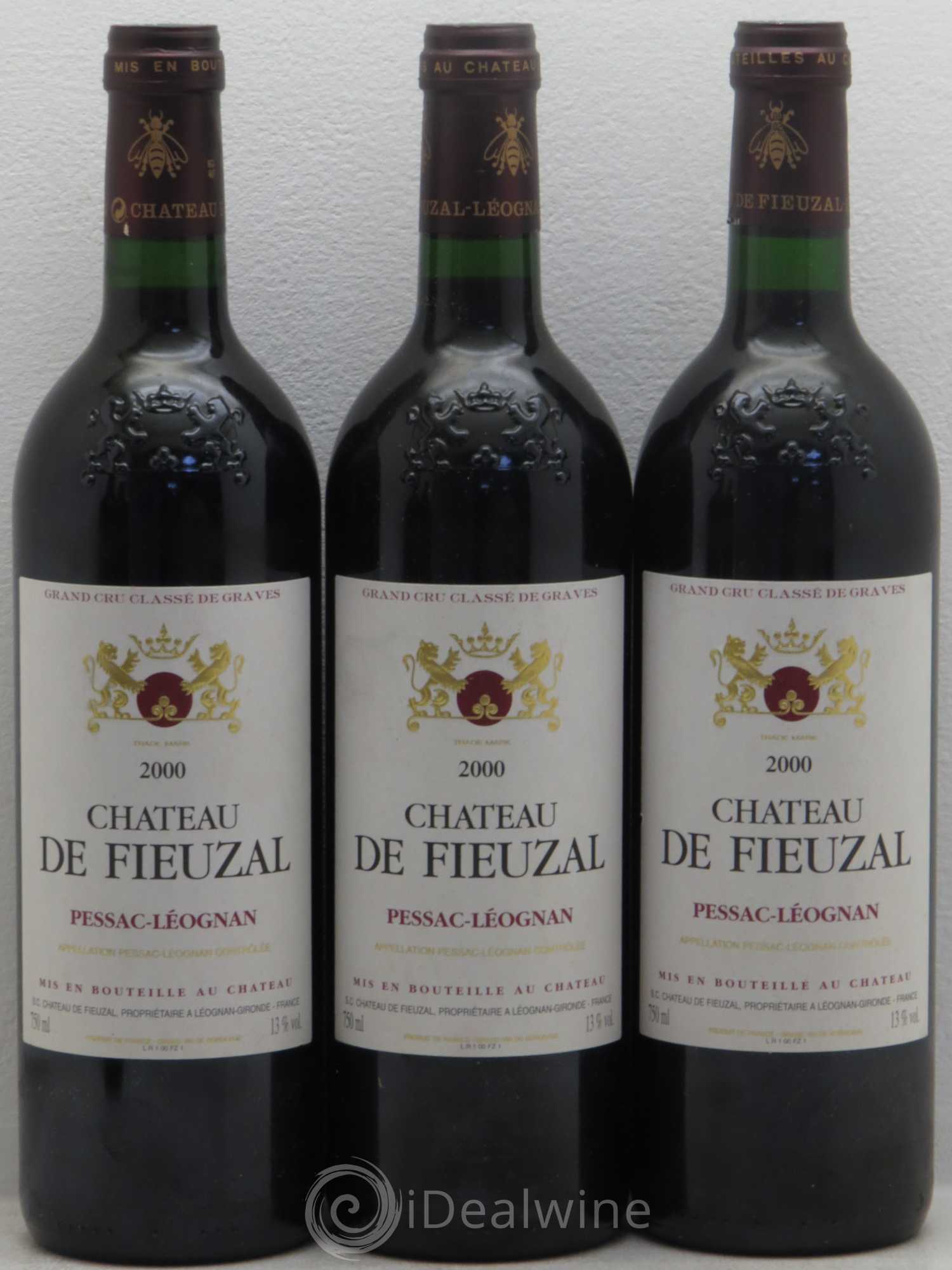Château de Fieuzal Cru Classé de Graves 2000 - Lot de 5 bouteilles - 1