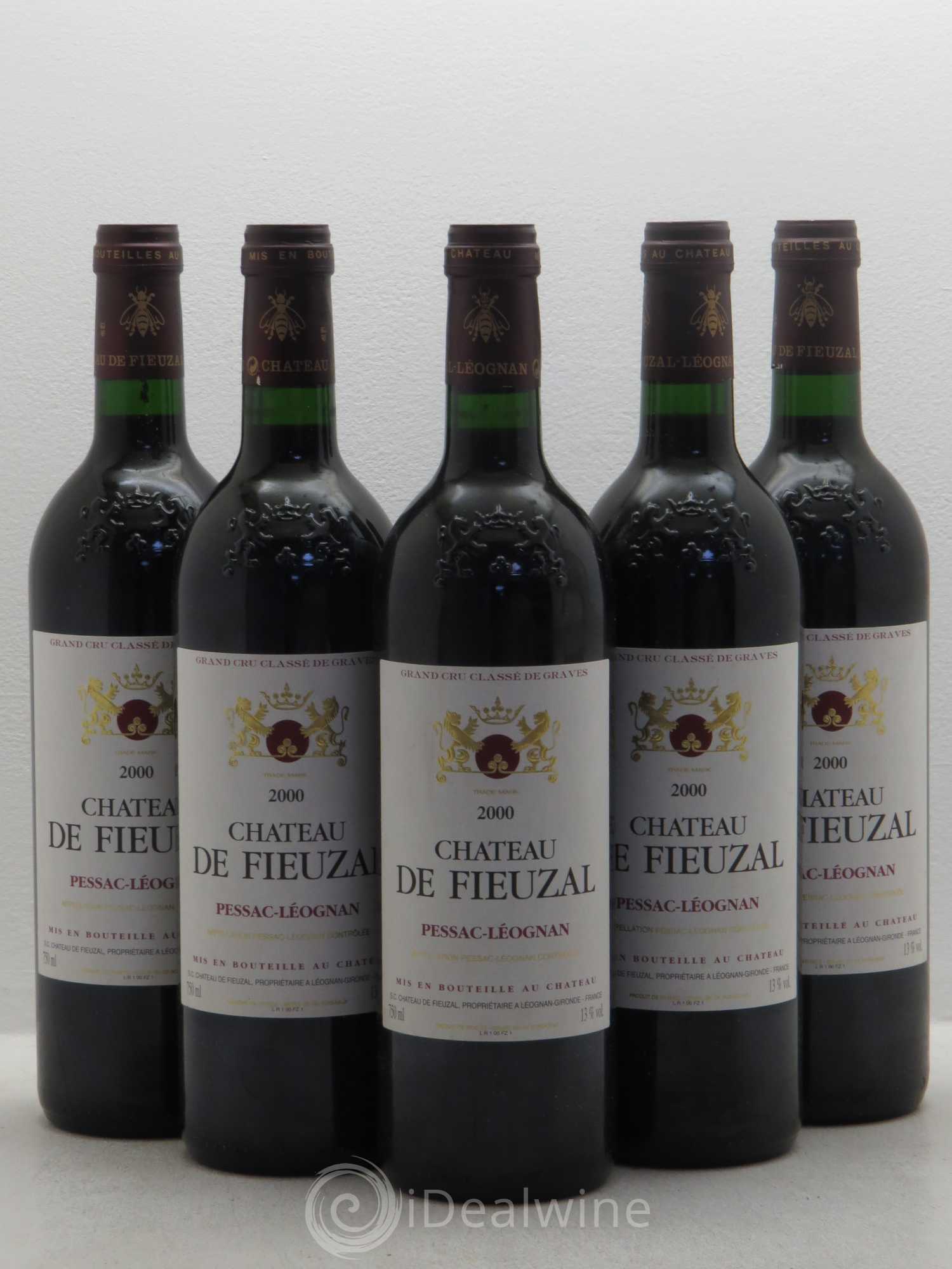 Château de Fieuzal Cru Classé de Graves 2000 - Lot de 5 bouteilles - 0