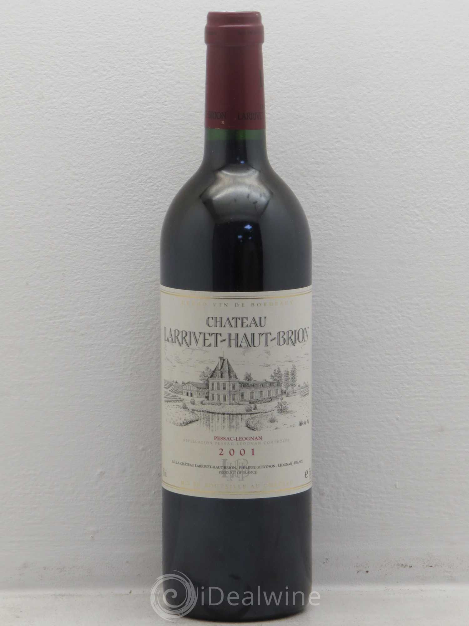 Château Larrivet Haut-Brion 2001 - Lot de 1 bouteille - 0