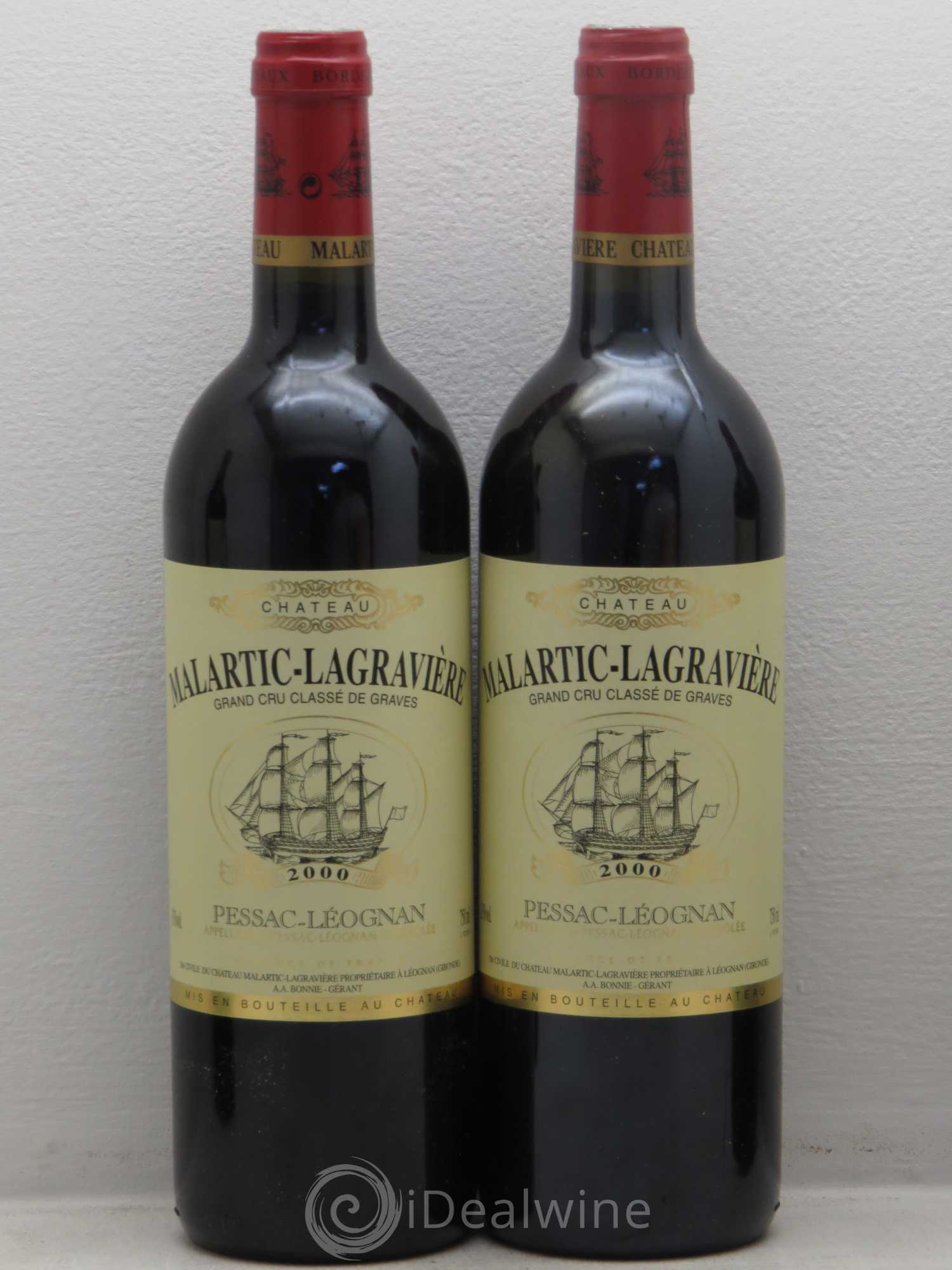 Château Malartic-Lagravière Cru Classé de Graves 2000 - Lot de 5 bouteilles - 2
