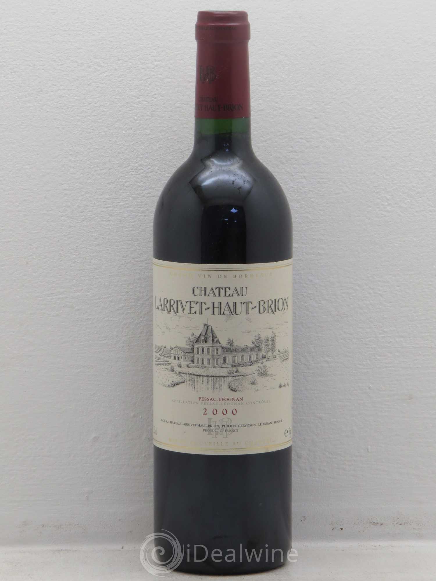 Château Larrivet Haut-Brion 2000 - Lot de 1 bouteille - 0