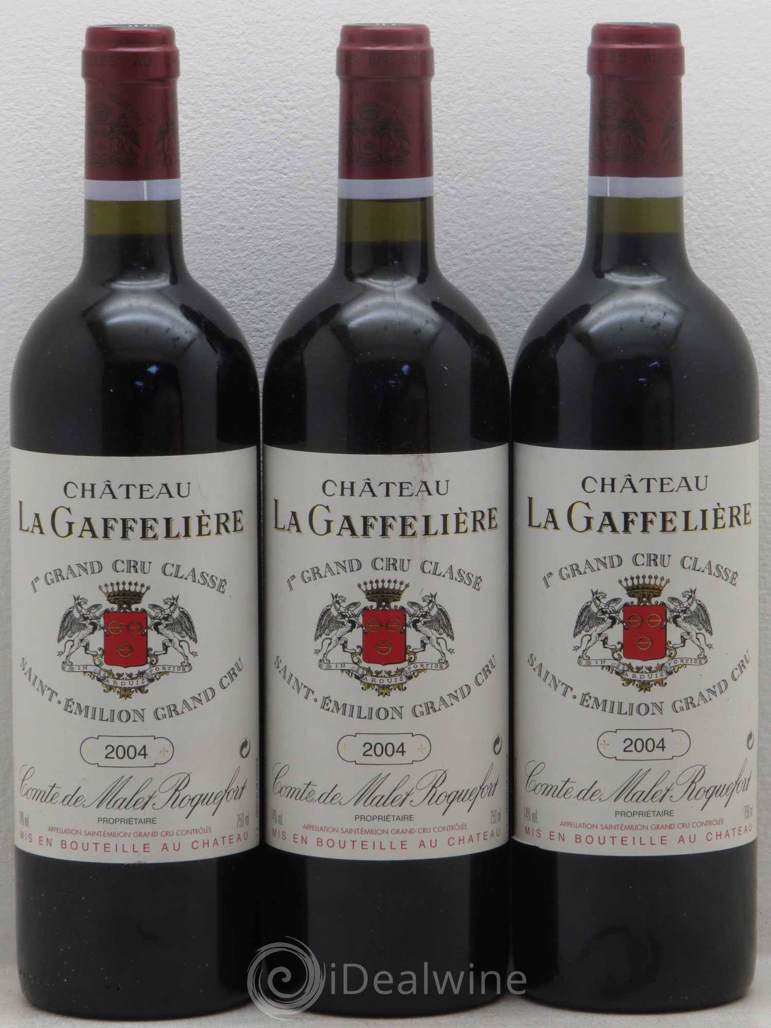 Château la Gaffelière 1er Grand Cru Classé B (sans prix de réserve) 2004 - Lot de 3 bouteilles - 0