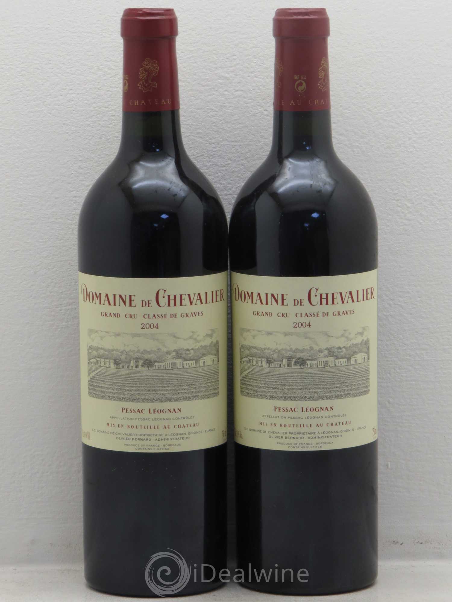 Domaine de Chevalier Cru Classé de Graves 2004 - Lot de 2 bouteilles - 0