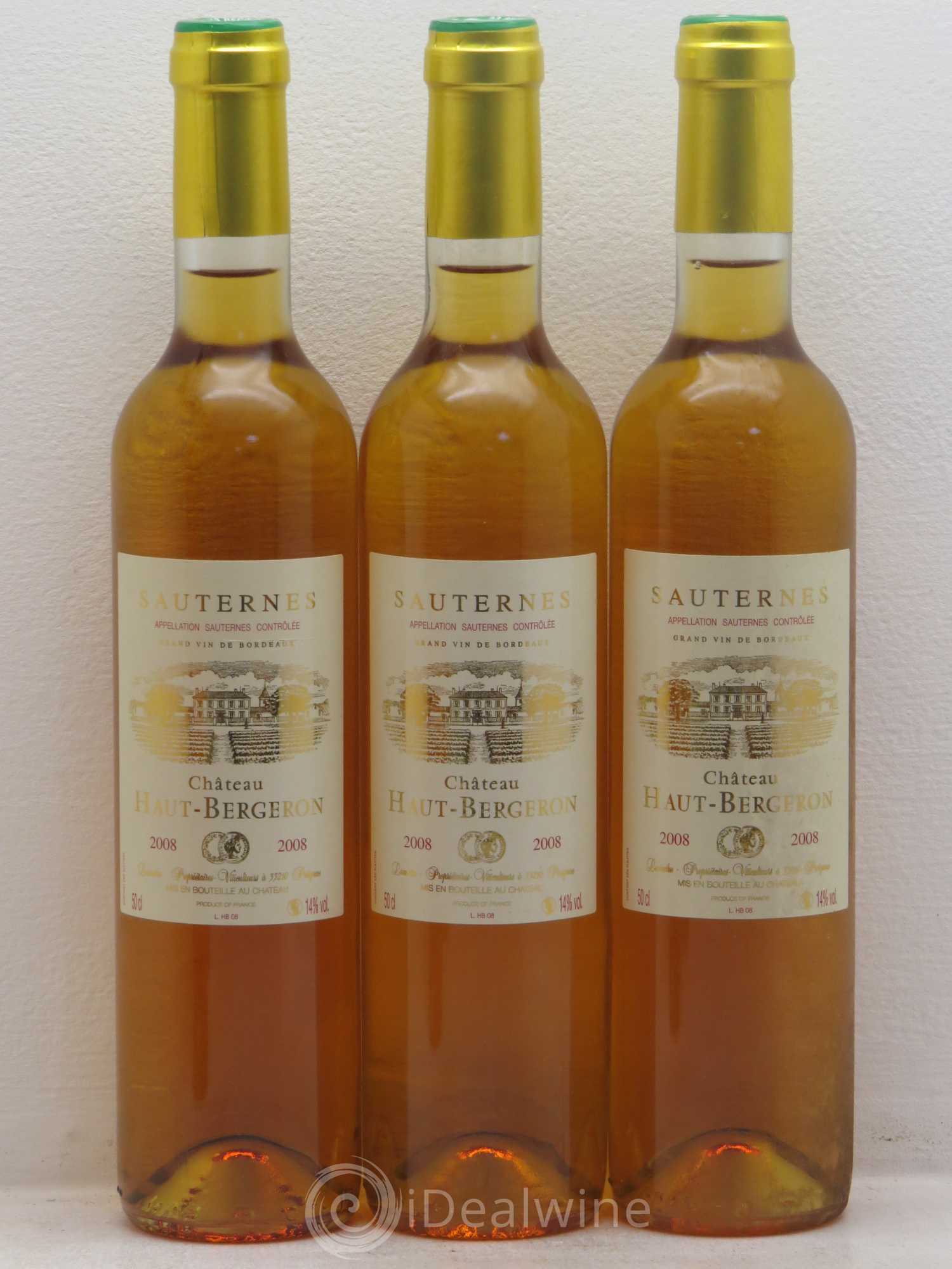 Château Haut-Bergeron 50cl 2008 - Lotto di 6 bottiglie - 1