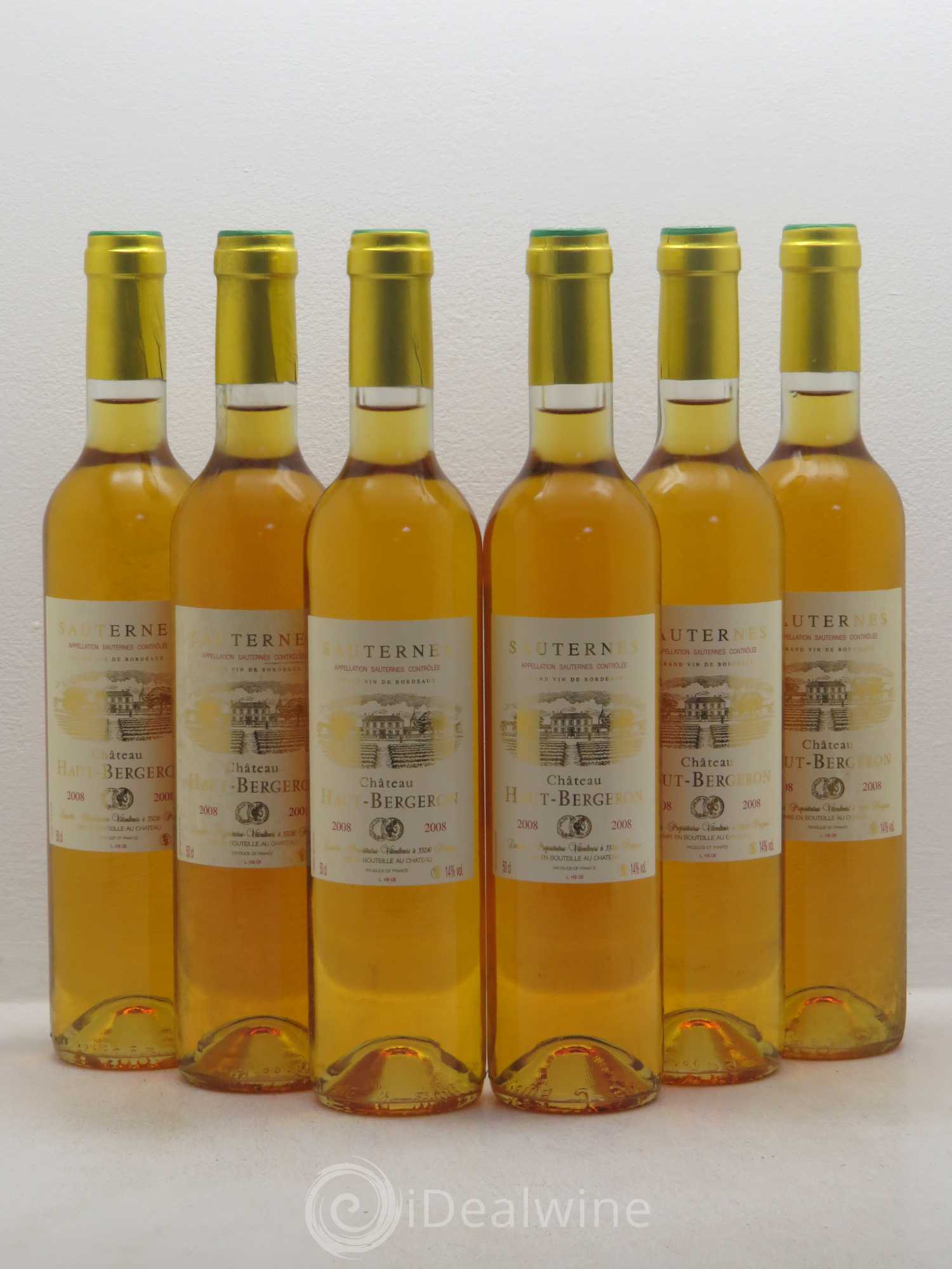 Château Haut-Bergeron 50cl 2008 - Lotto di 6 bottiglie - 0