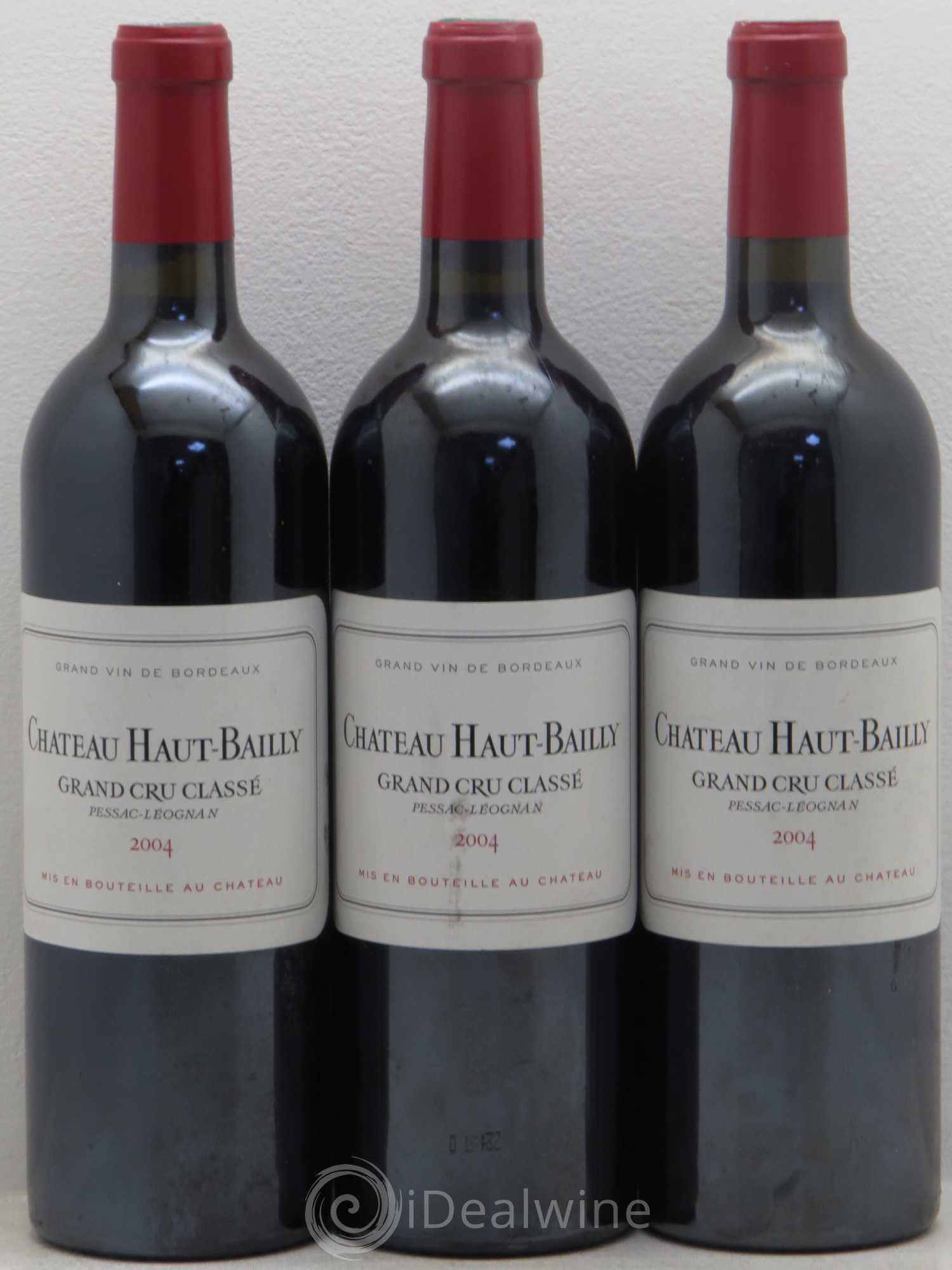 Château Haut-Bailly Cru Classé de Graves 2004 - Lot de 3 bouteilles - 0