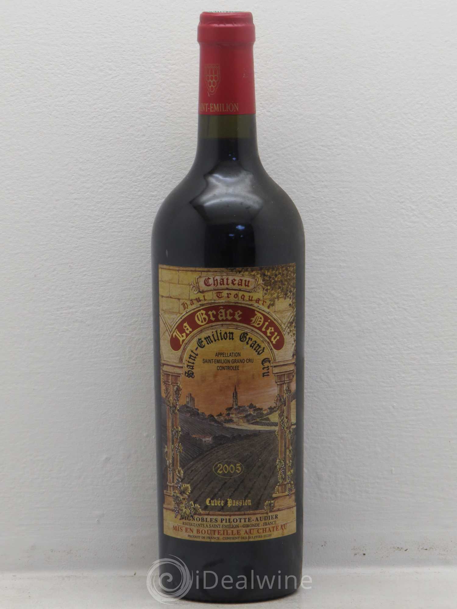 Château la Grâce Dieu Cuvée passion 2005 - Lot de 1 bouteille - 0