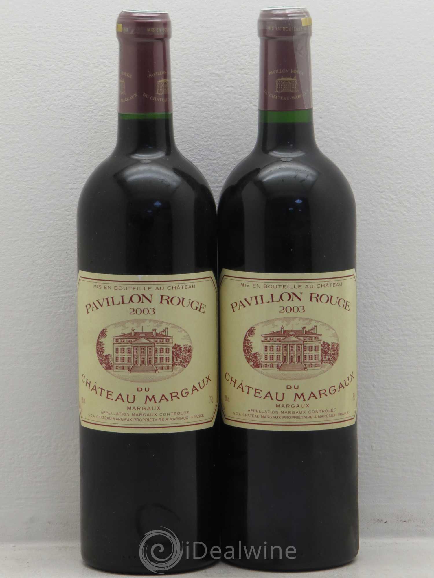 Pavillon Rouge du Château Margaux Second Vin 2003 - Lot de 2 bouteilles - 0