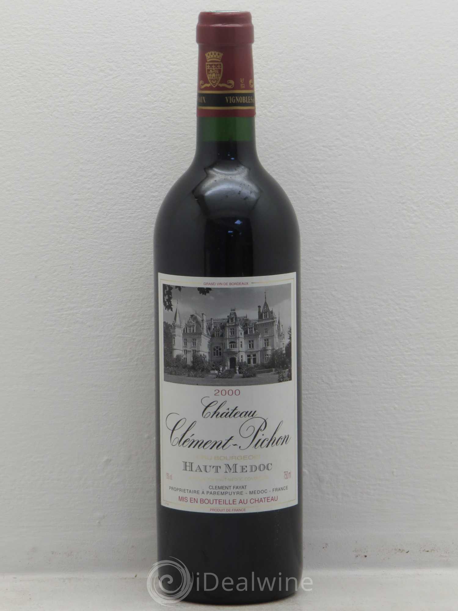 Château Clément-Pichon Cru Bourgeois 2000 - Lot de 1 bouteille - 0