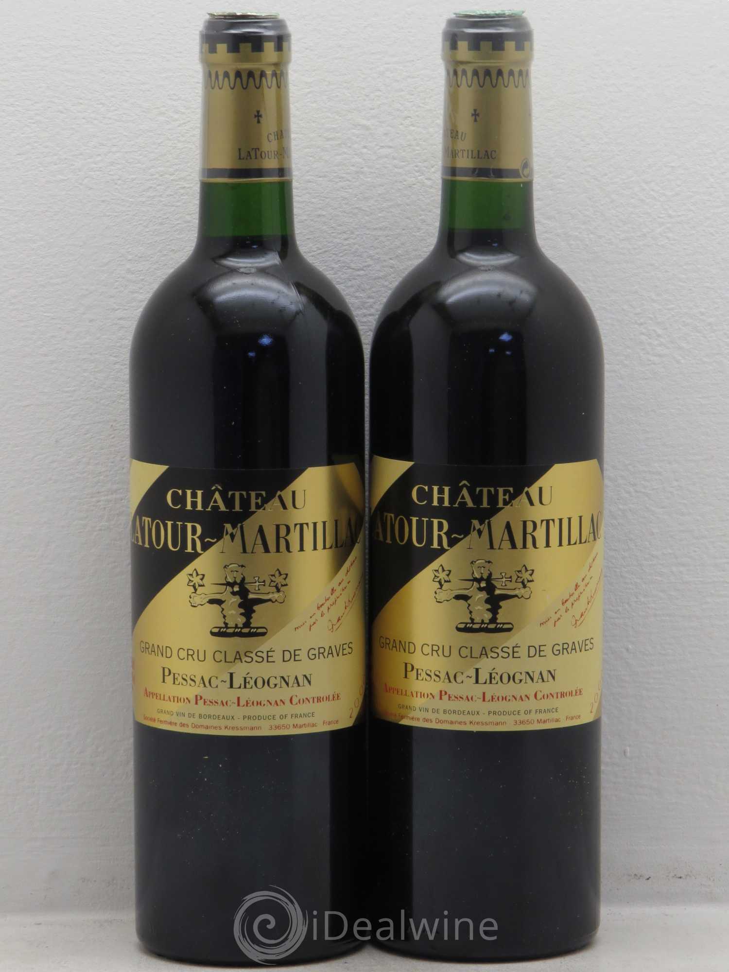 Château Latour-Martillac Cru Classé de Graves 2000 - Lot de 5 bouteilles - 2