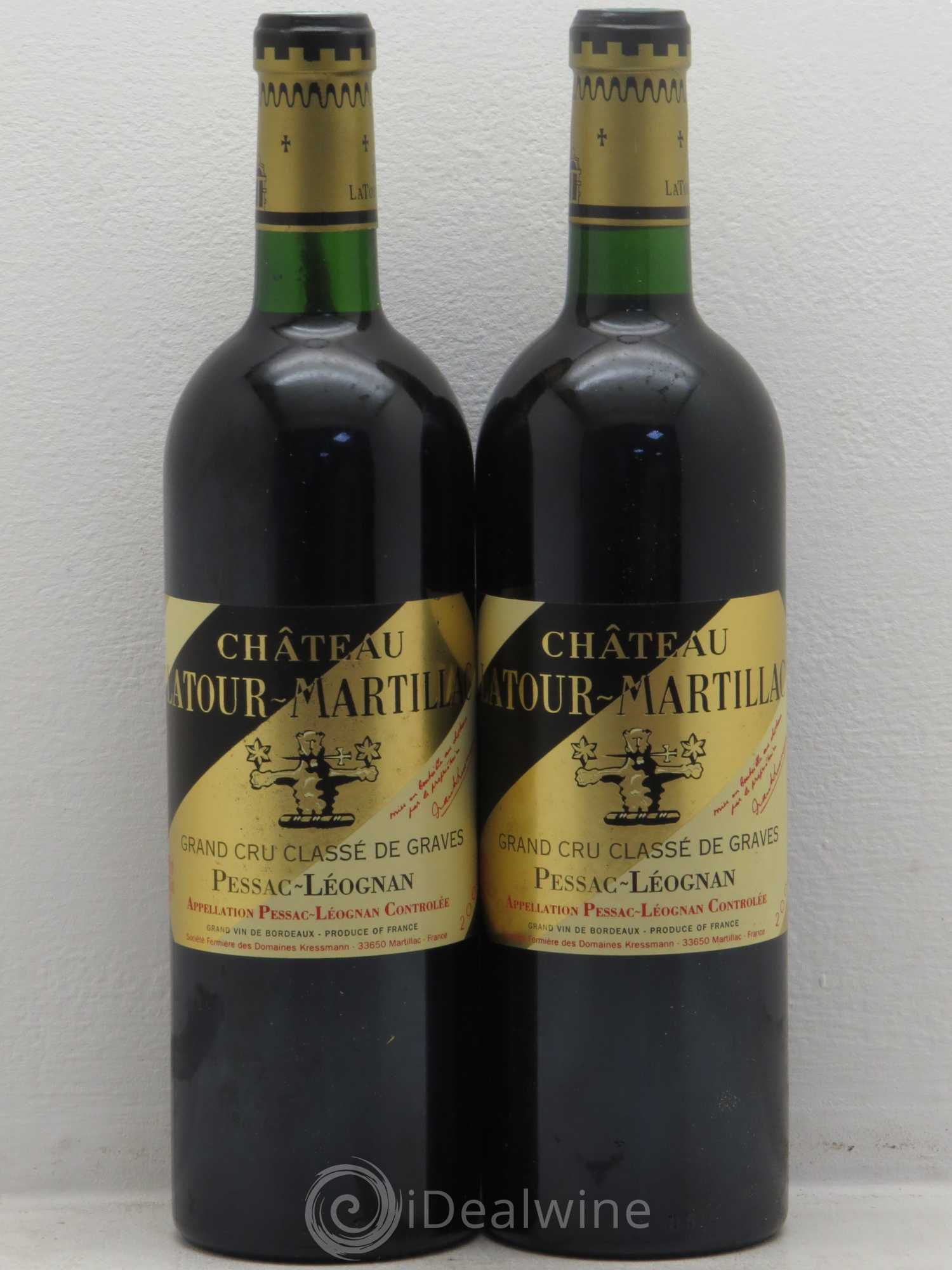Château Latour-Martillac Cru Classé de Graves 2002 - Lot de 2 bouteilles - 0