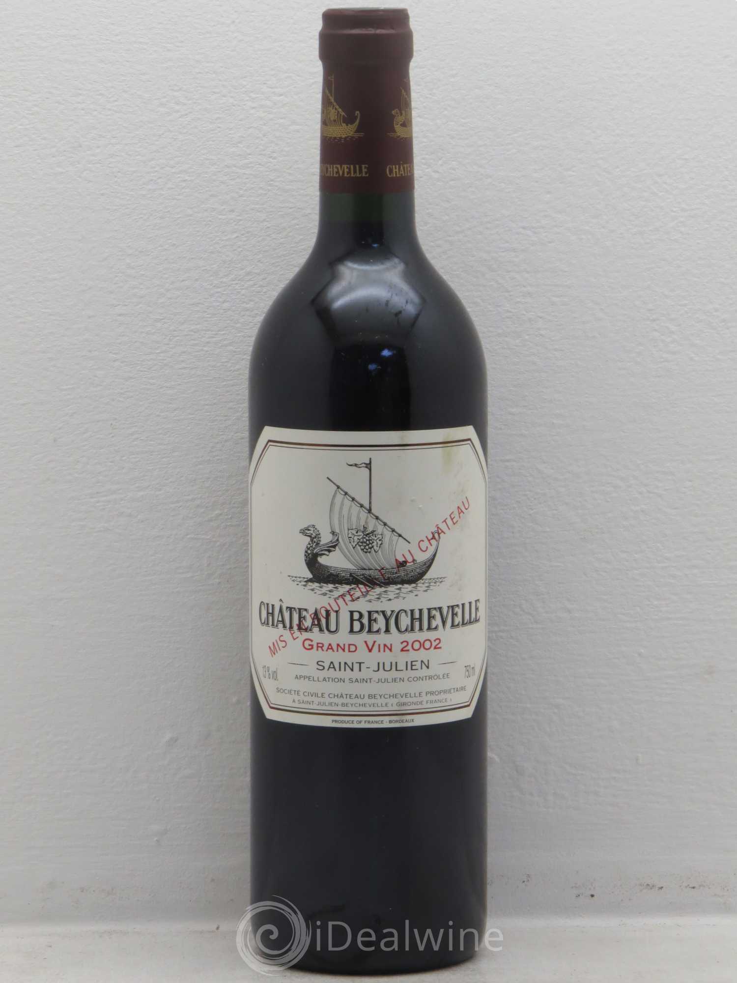 Château Beychevelle 4ème Grand Cru Classé 2002 - Lot de 1 bouteille - 0