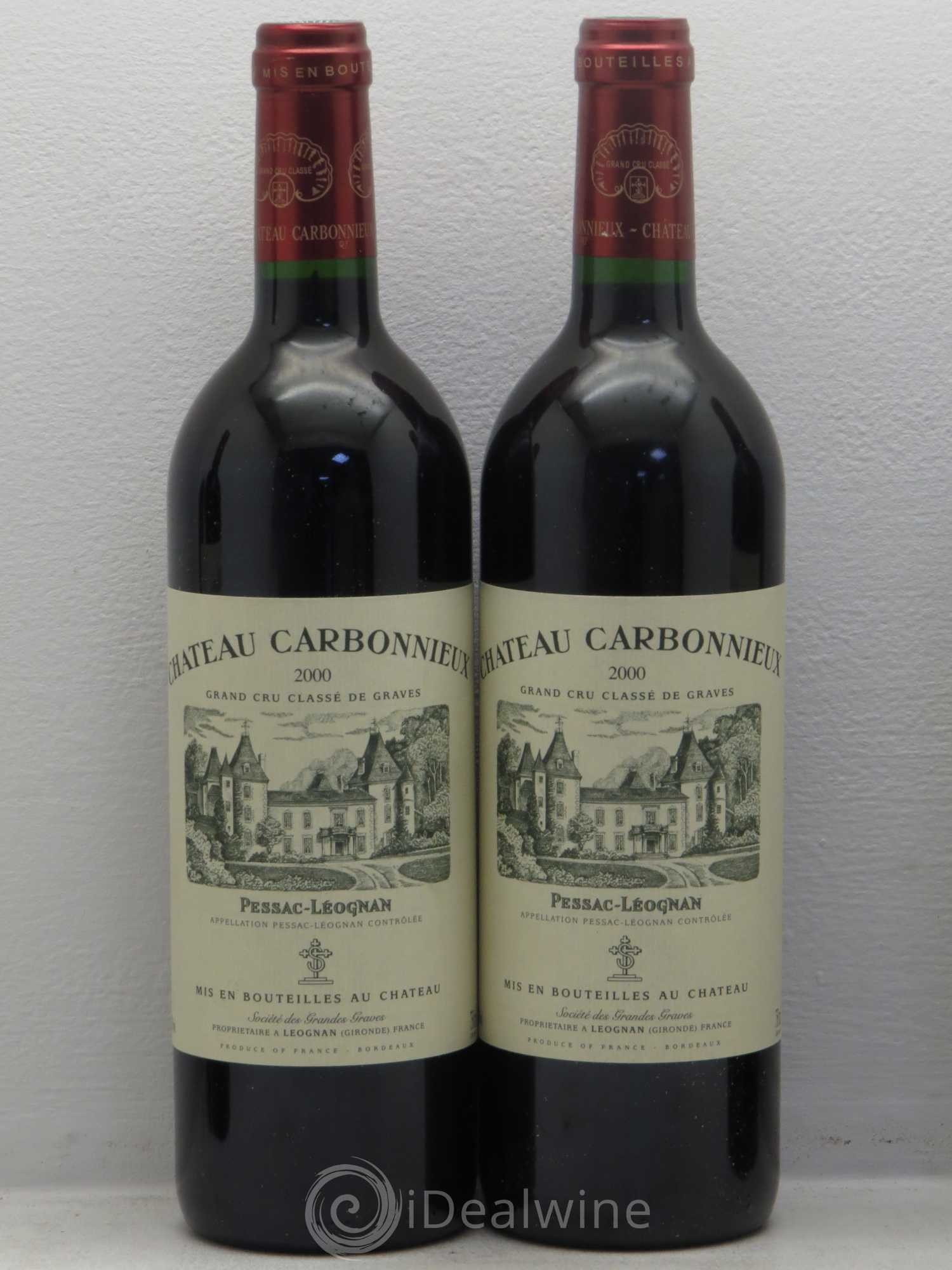 Château Carbonnieux Cru Classé de Graves 2000 - Lot de 5 bouteilles - 2