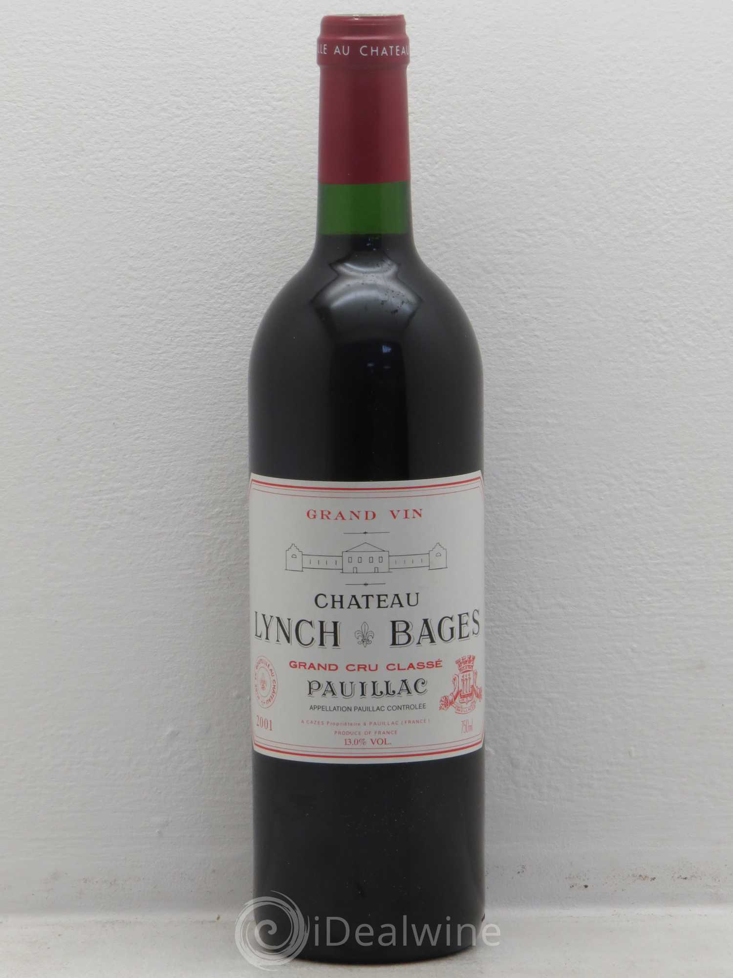 Château Lynch Bages 5ème Grand Cru Classé 2001 - Lot de 1 bouteille - 0