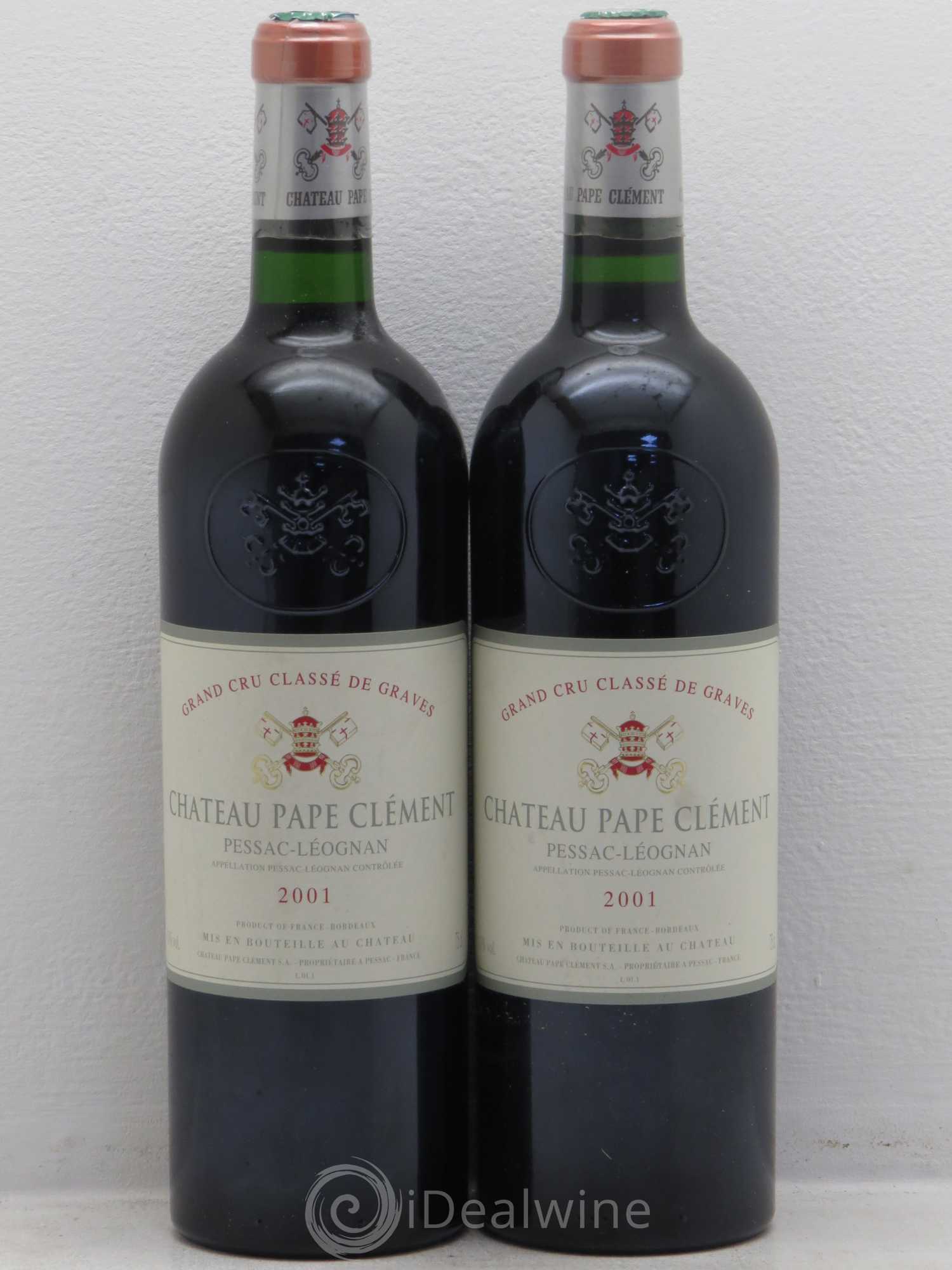 Château Pape Clément Cru Classé de Graves 2001 - Lot de 2 bouteilles - 0