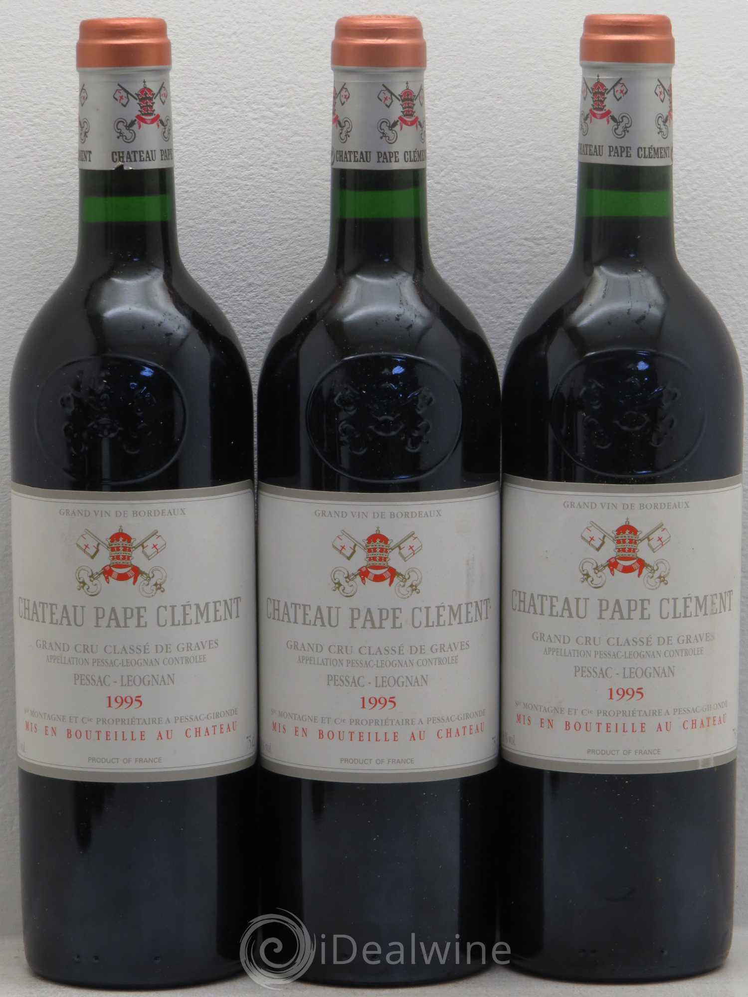 Château Pape Clément Cru Classé de Graves 1995 - Lot de 6 bouteilles - 1