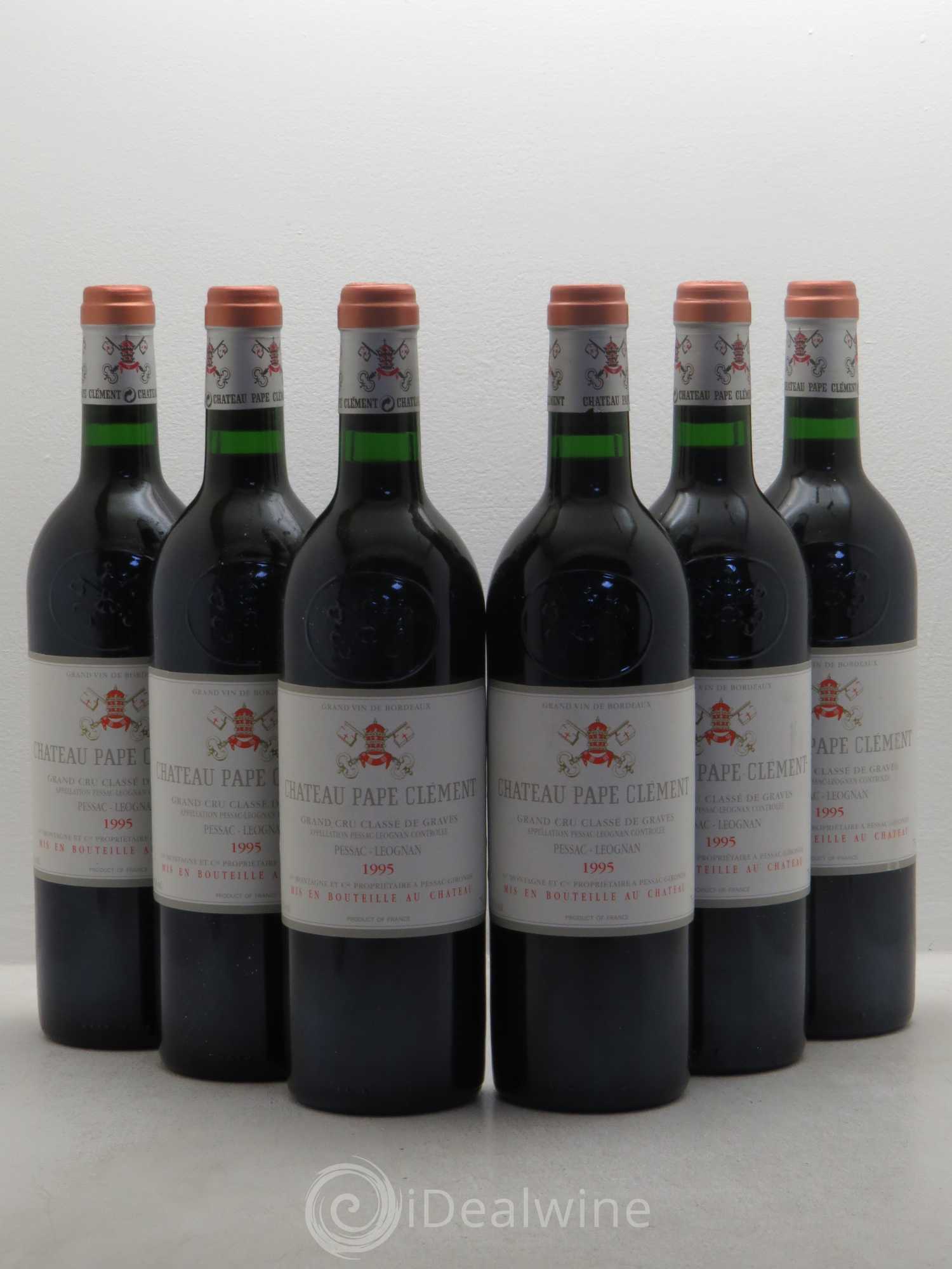Château Pape Clément Cru Classé de Graves 1995 - Lot de 6 bouteilles - 0