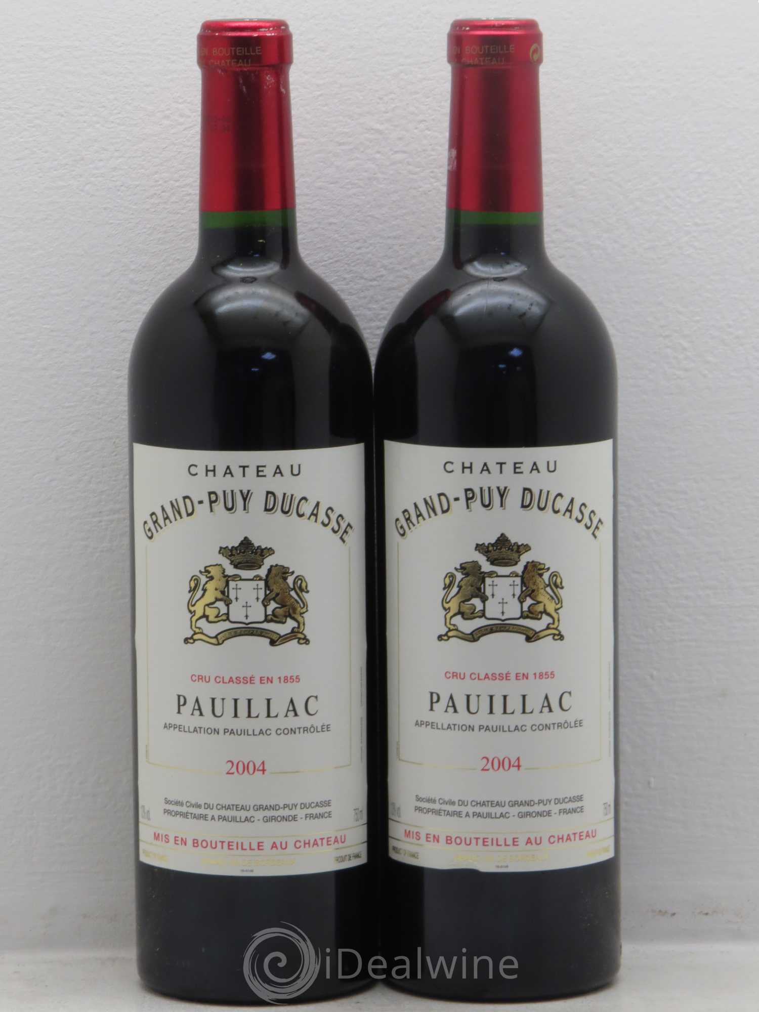 Château Grand Puy Ducasse 5ème Grand Cru Classé 2004 - Lot de 2 bouteilles - 0