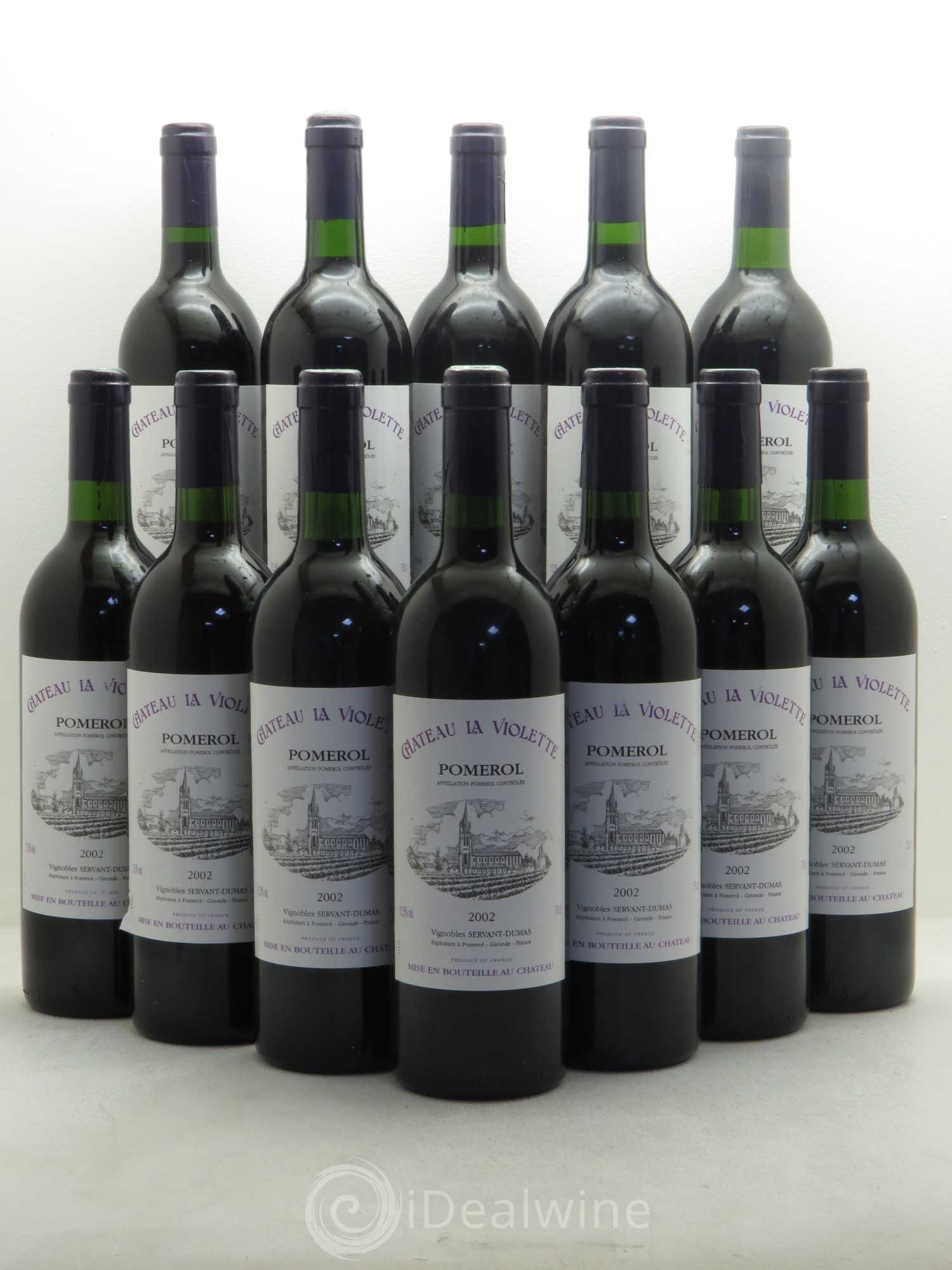 Château la Violette 2002 - Lot de 12 bouteilles - 0