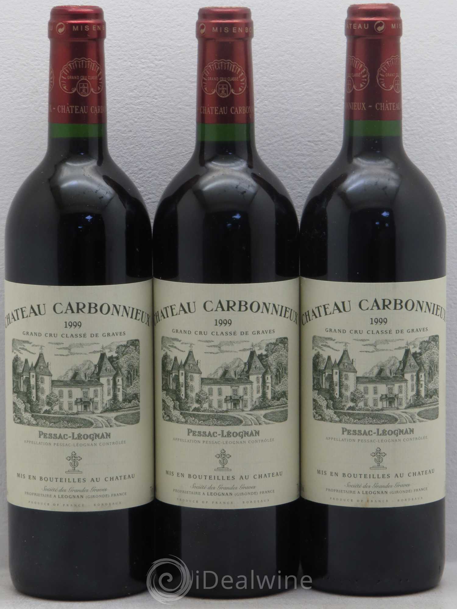 Château Carbonnieux Cru Classé de Graves 1999 - Lot de 6 bouteilles - 2