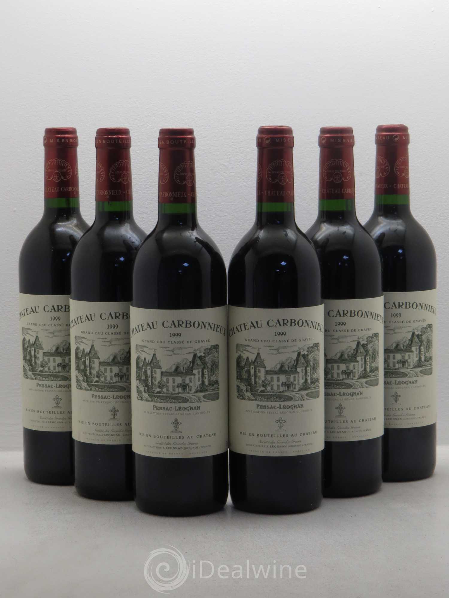 Château Carbonnieux Cru Classé de Graves 1999 - Lot de 6 bouteilles - 0