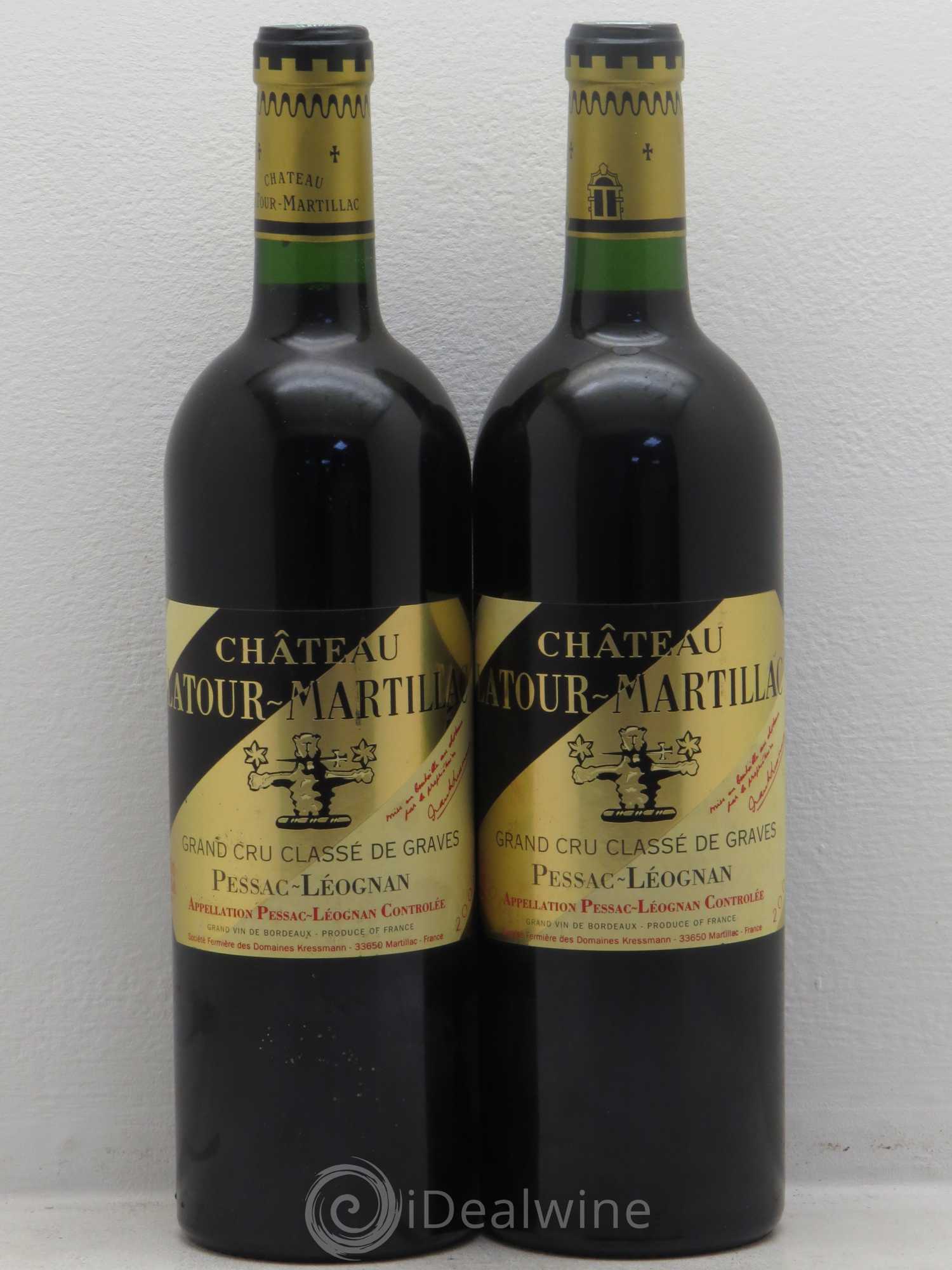 Château Latour-Martillac Cru Classé de Graves 2003 - Lot de 2 bouteilles - 0
