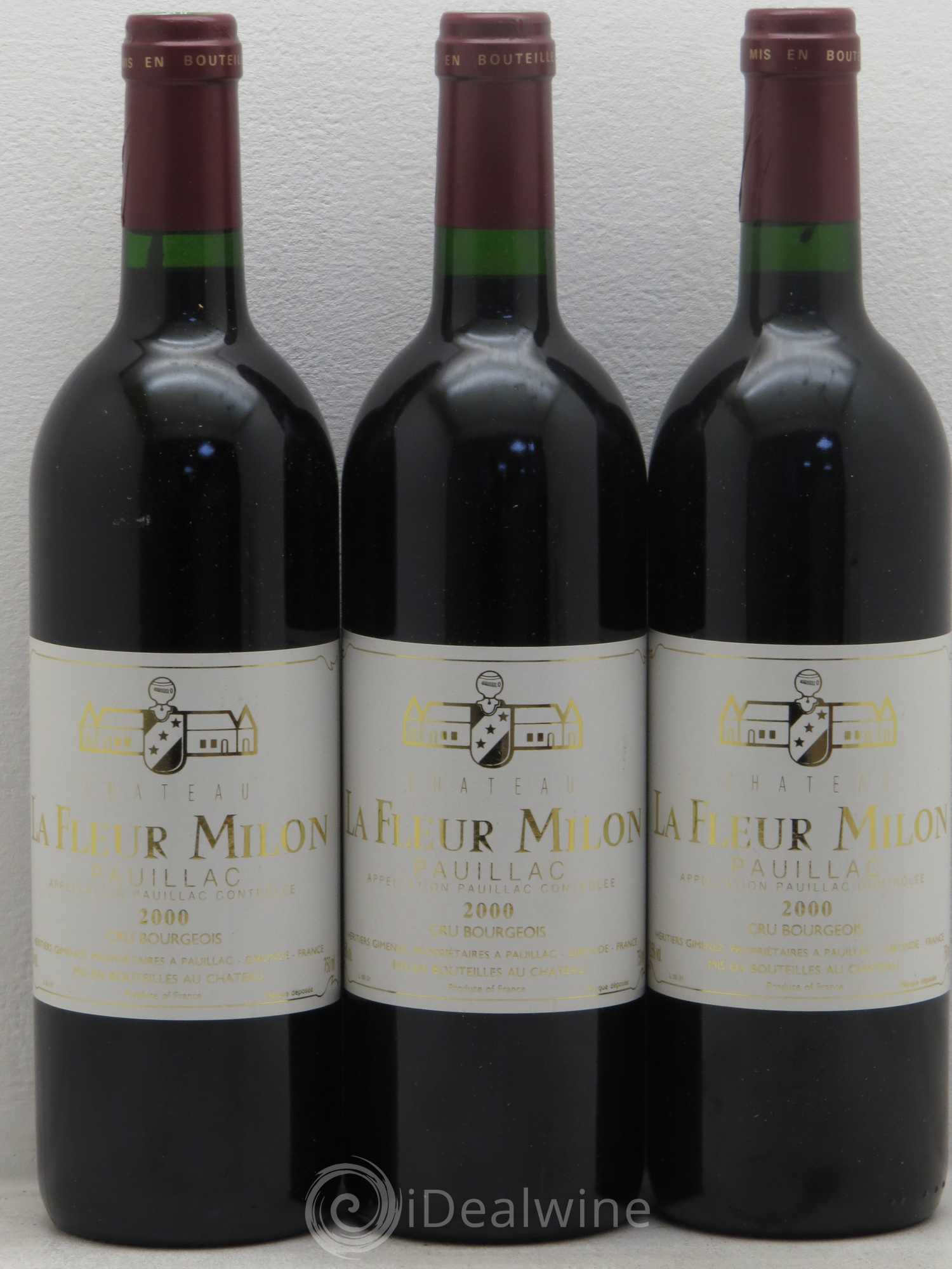 Château la Fleur Milon Cru Bourgeois 2000 - Lot de 6 bouteilles - 1