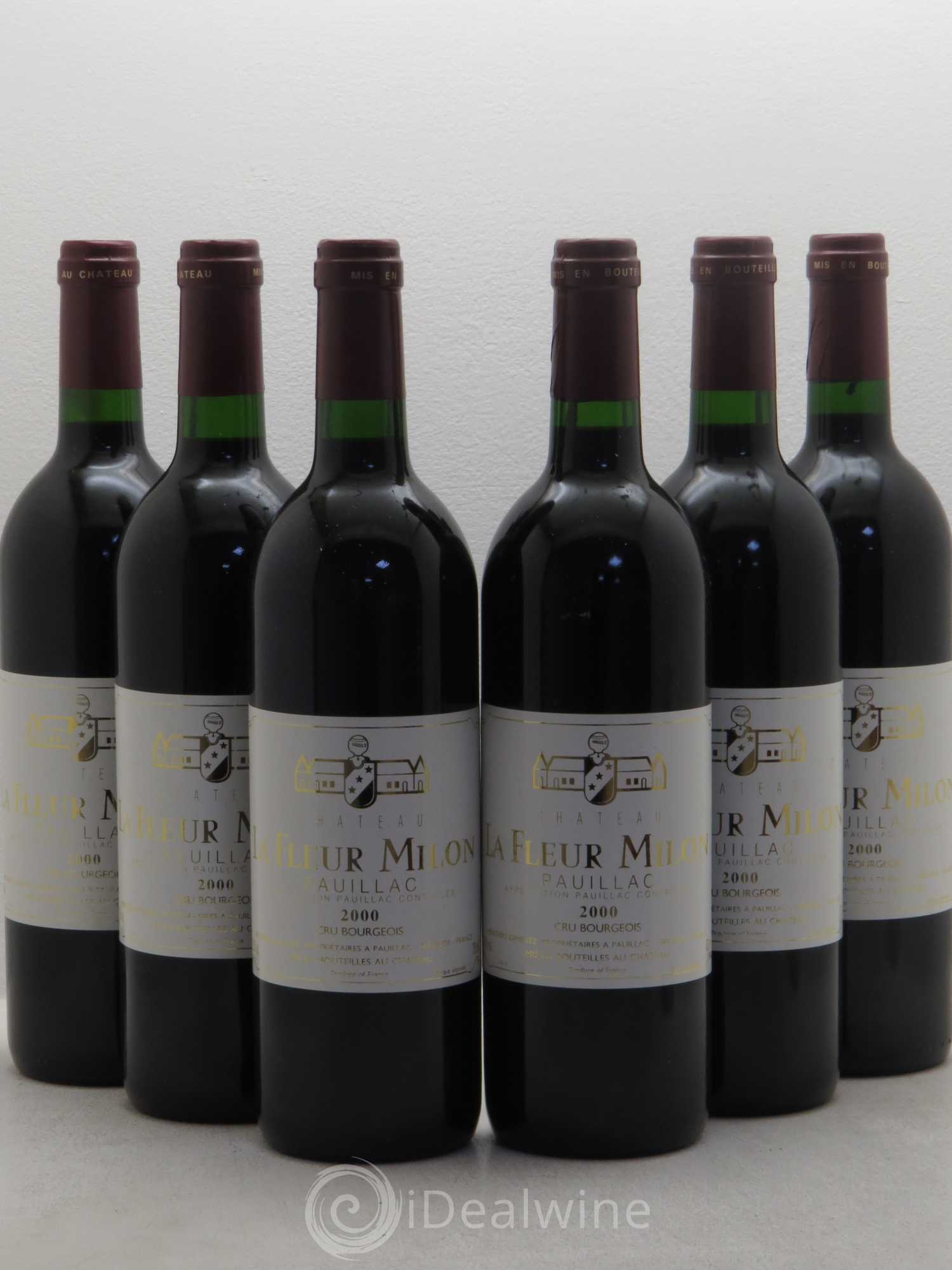 Château la Fleur Milon Cru Bourgeois 2000 - Lot de 6 bouteilles - 0