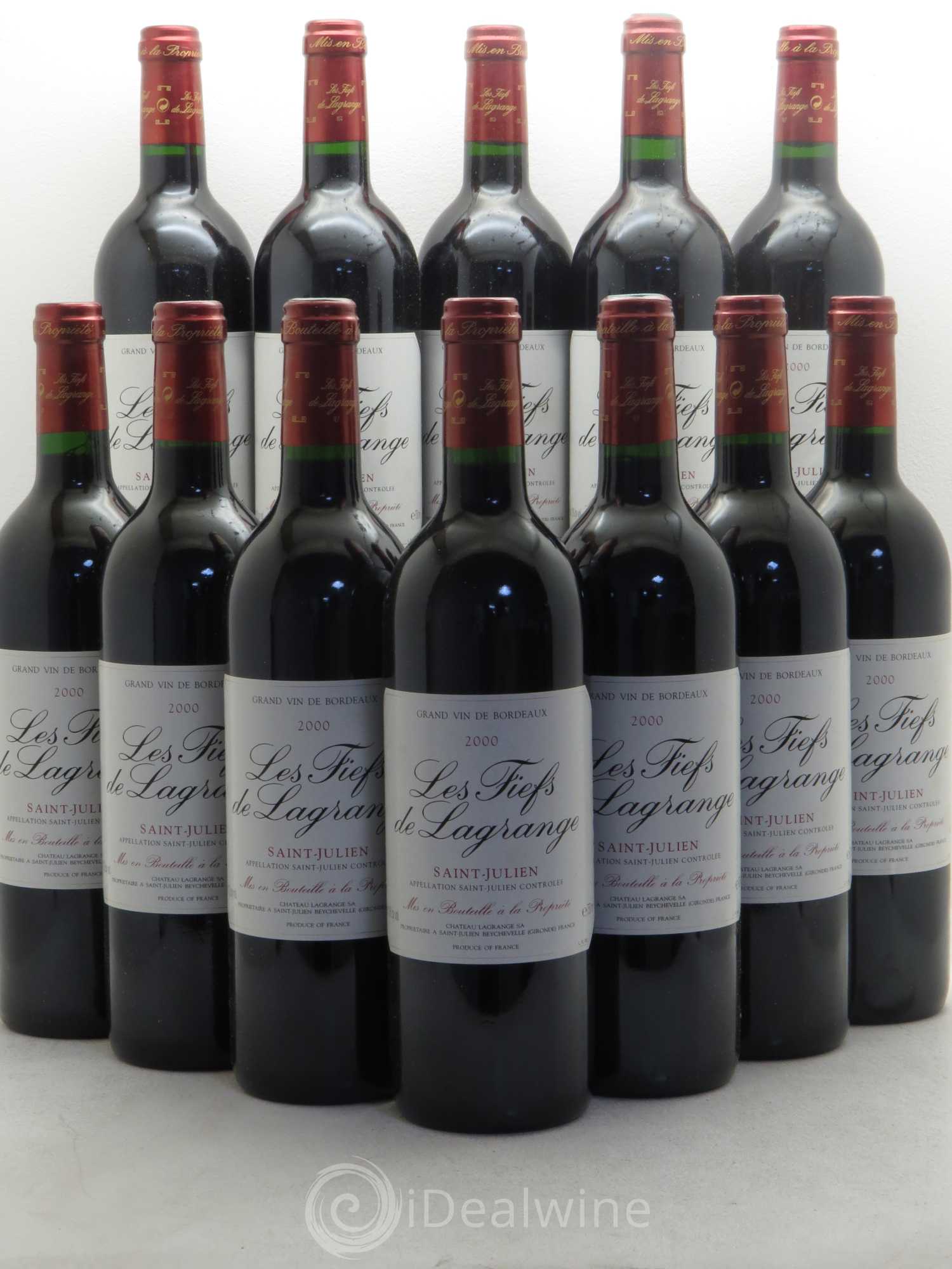 Les Fiefs de Lagrange Second Vin 2000 - Lot de 12 bouteilles - 0