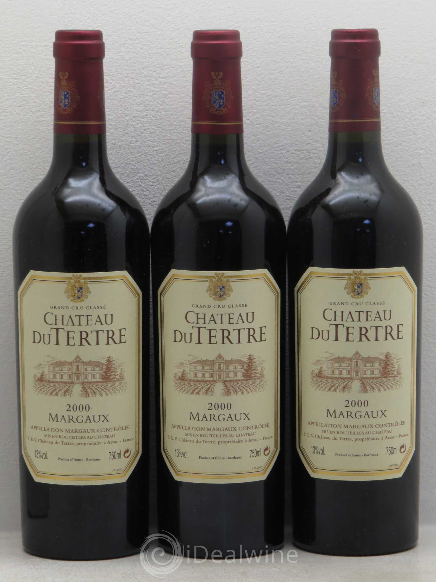 Château du Tertre 5ème Grand Cru Classé 2000 - Lot de 12 bouteilles - 1