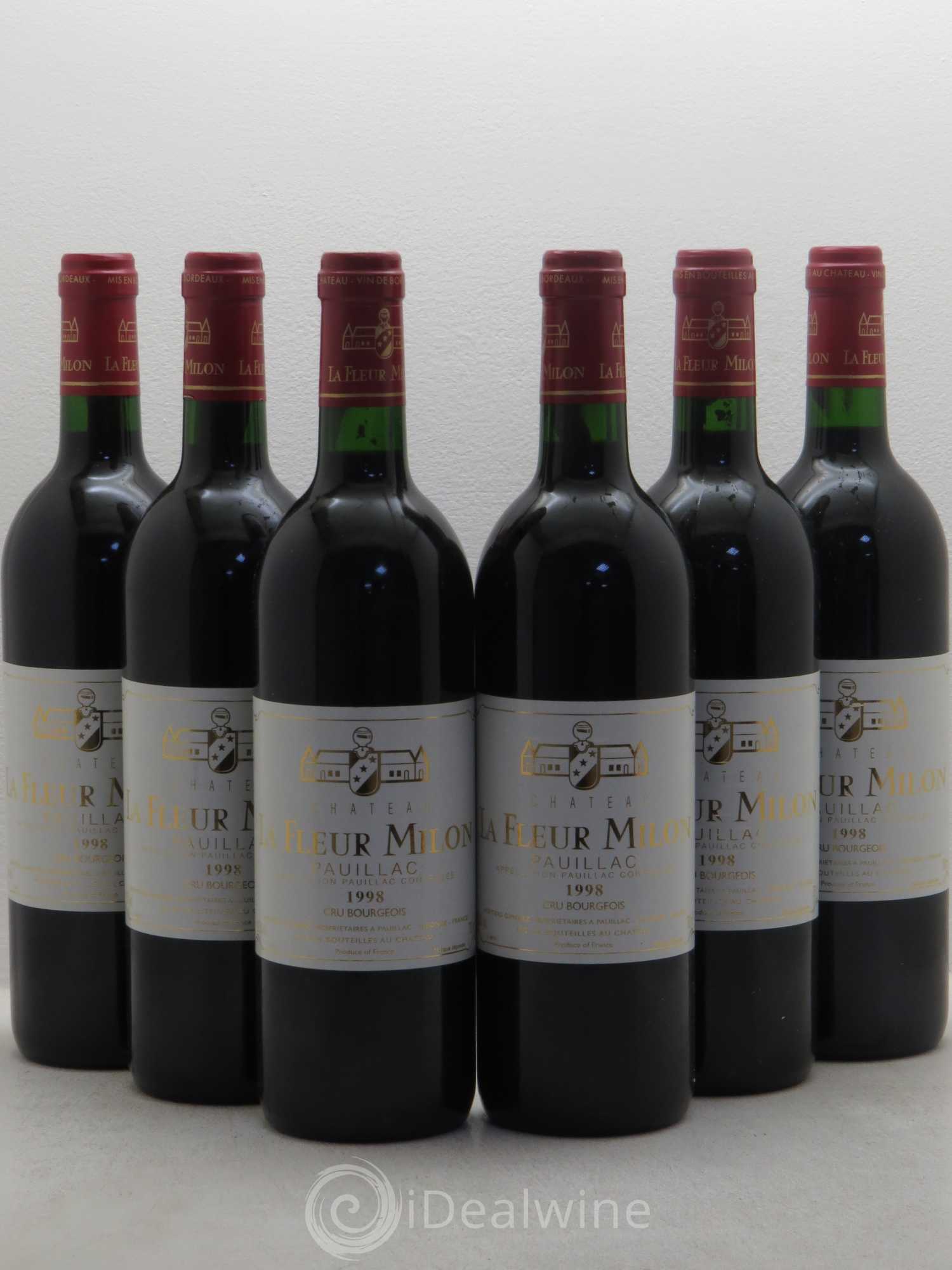Château la Fleur Milon Cru Bourgeois 1998 - Lot de 6 bouteilles - 0