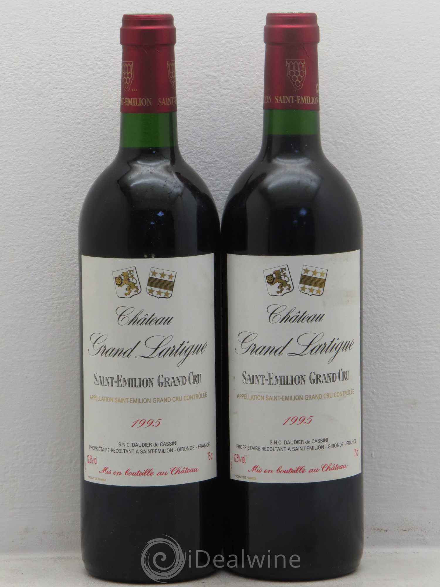 Saint-Émilion Château Grand Lartigue (sans prix de réserve) 1995 - Posten von 2 Flaschen - 0
