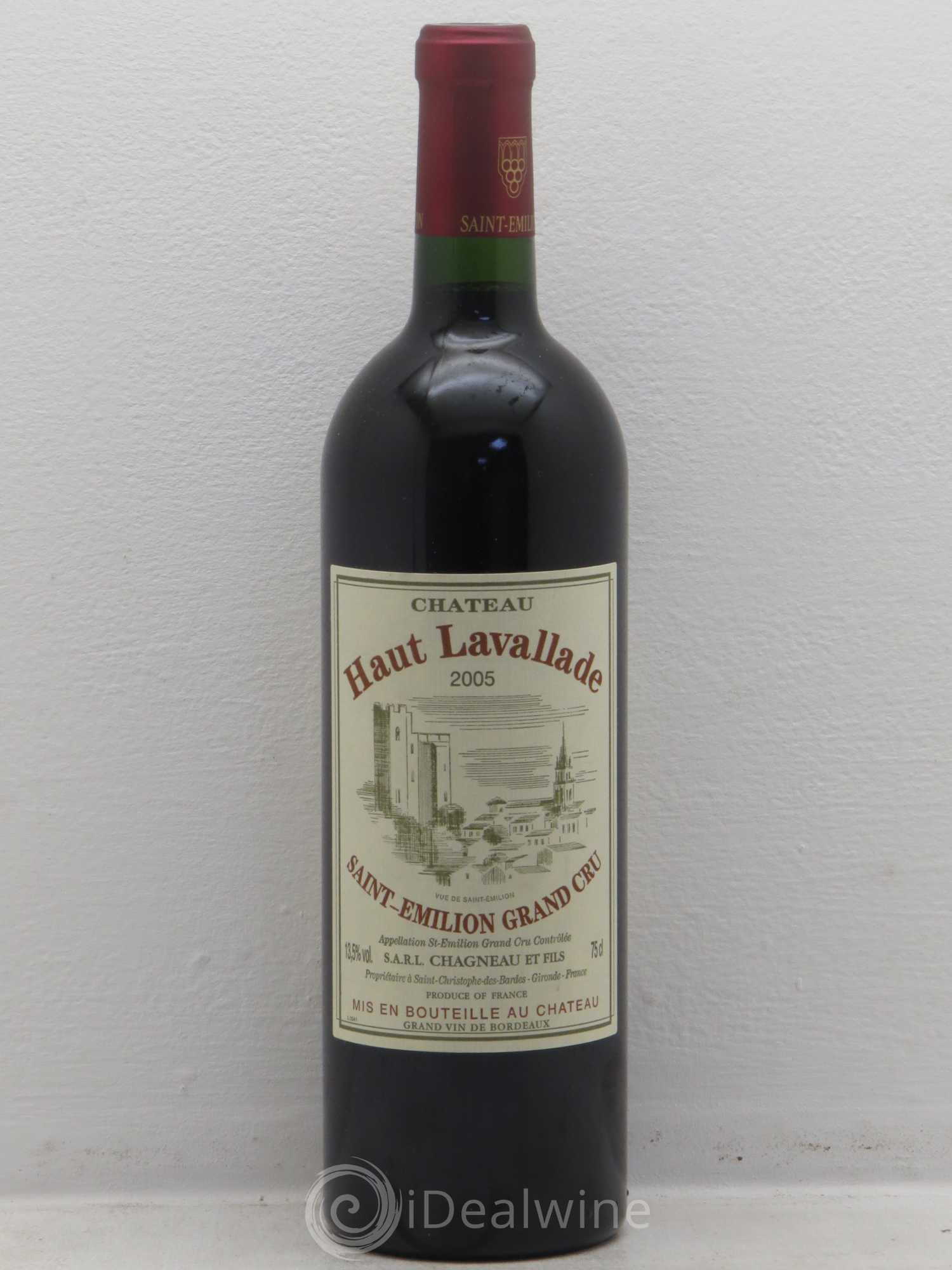 Saint-Émilion HAUT LAVALLADE 2005 - Lot de 1 bouteille - 0