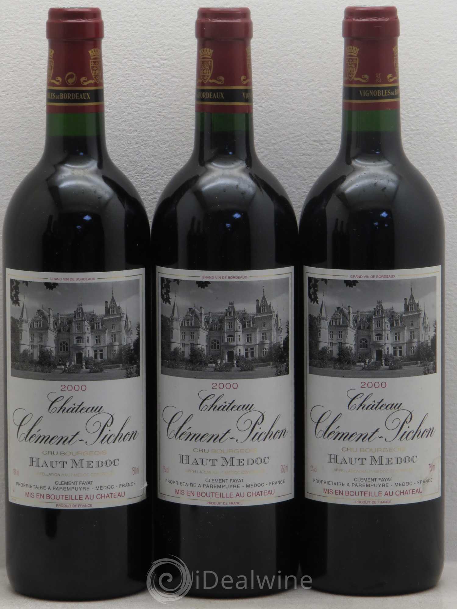 Château Clément-Pichon Cru Bourgeois 2000 - Lot de 6 bouteilles - 1