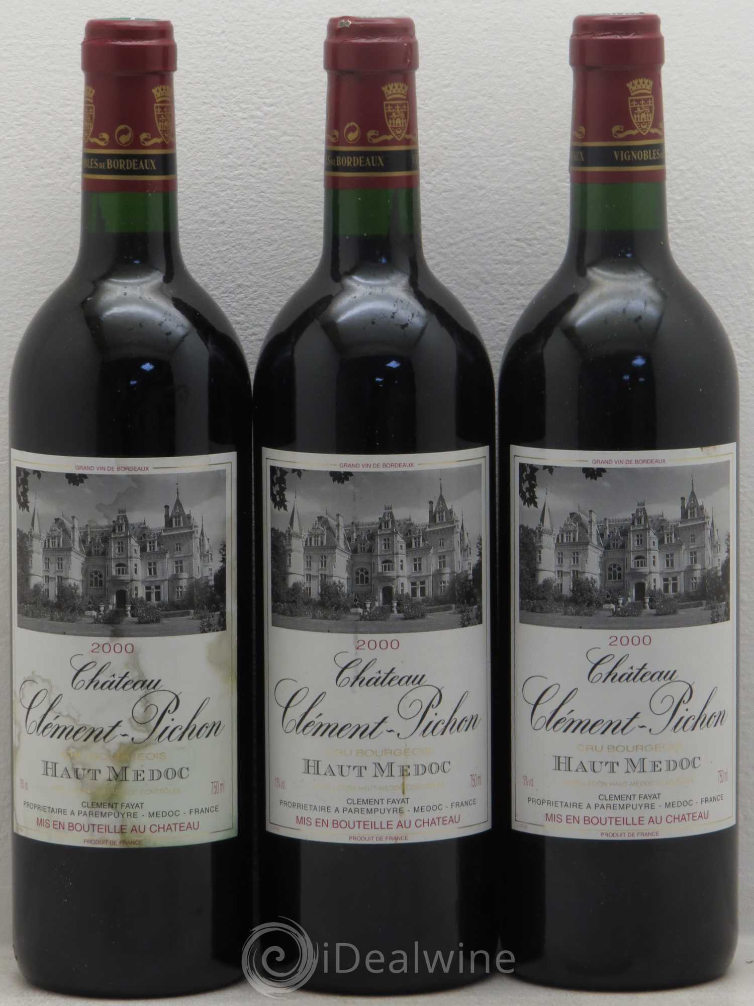 Château Clément-Pichon Cru Bourgeois 2000 - Lot de 6 bouteilles - 2