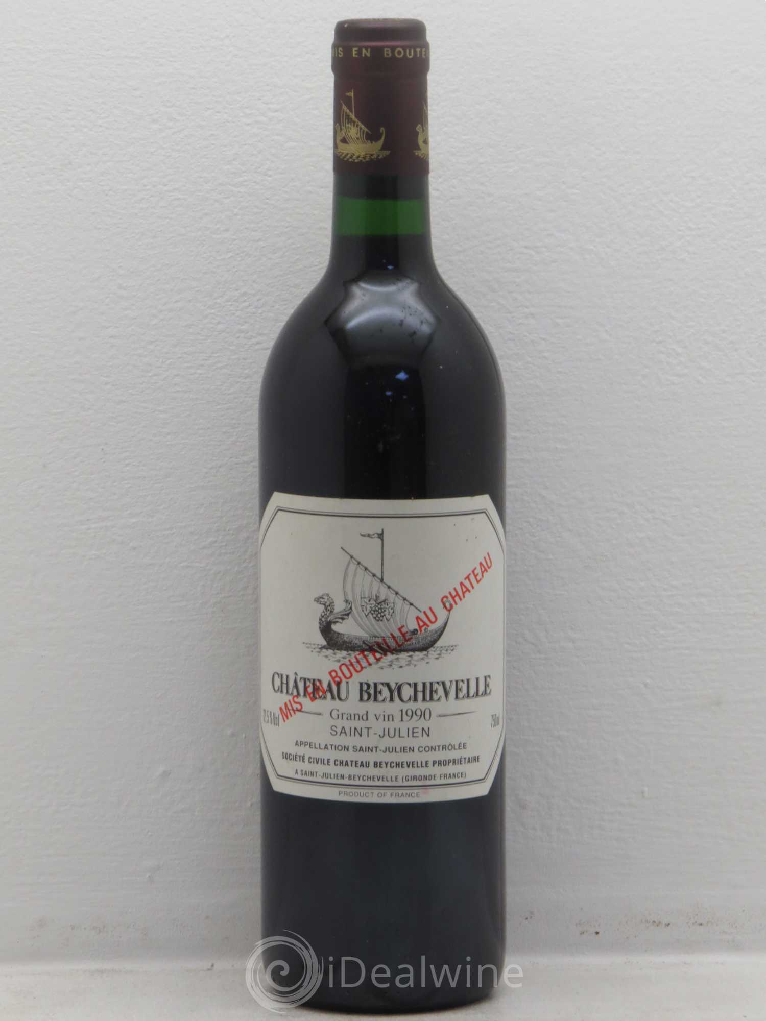 Château Beychevelle 4ème Grand Cru Classé 1990 - Lot de 1 bouteille - 0
