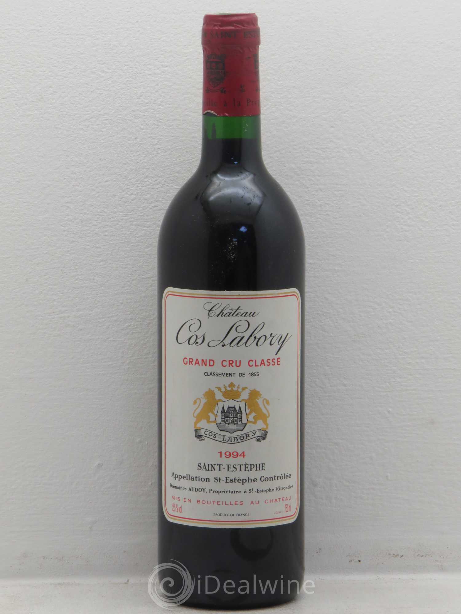 Château Cos Labory 5ème Grand Cru Classé 1994 - Lot de 1 bouteille - 0
