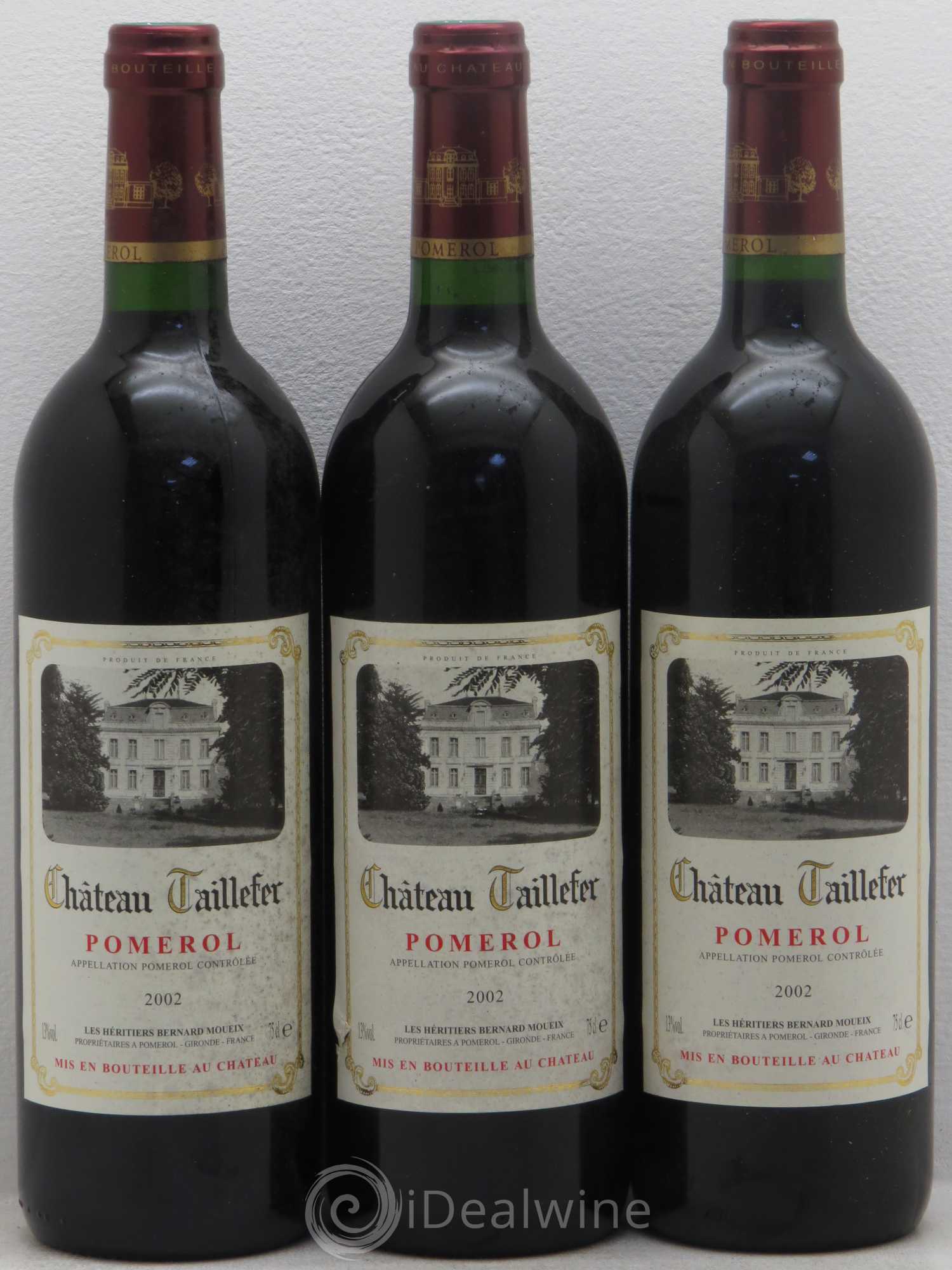 Château Taillefer (sans prix de réserve) 2002 - Lot de 3 bouteilles - 0