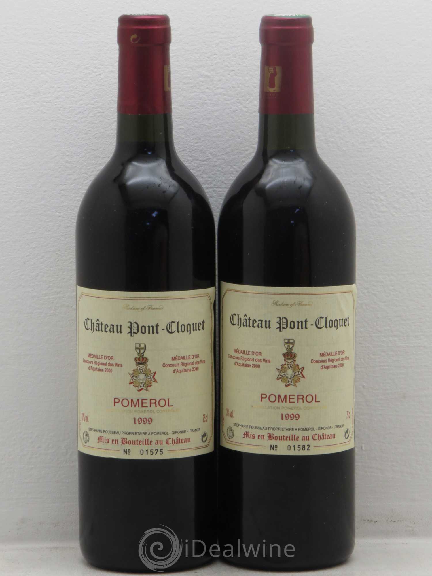 Pomerol Pont Cloquet (sans prix de réserve) 1999 - Posten von 2 Flaschen - 0