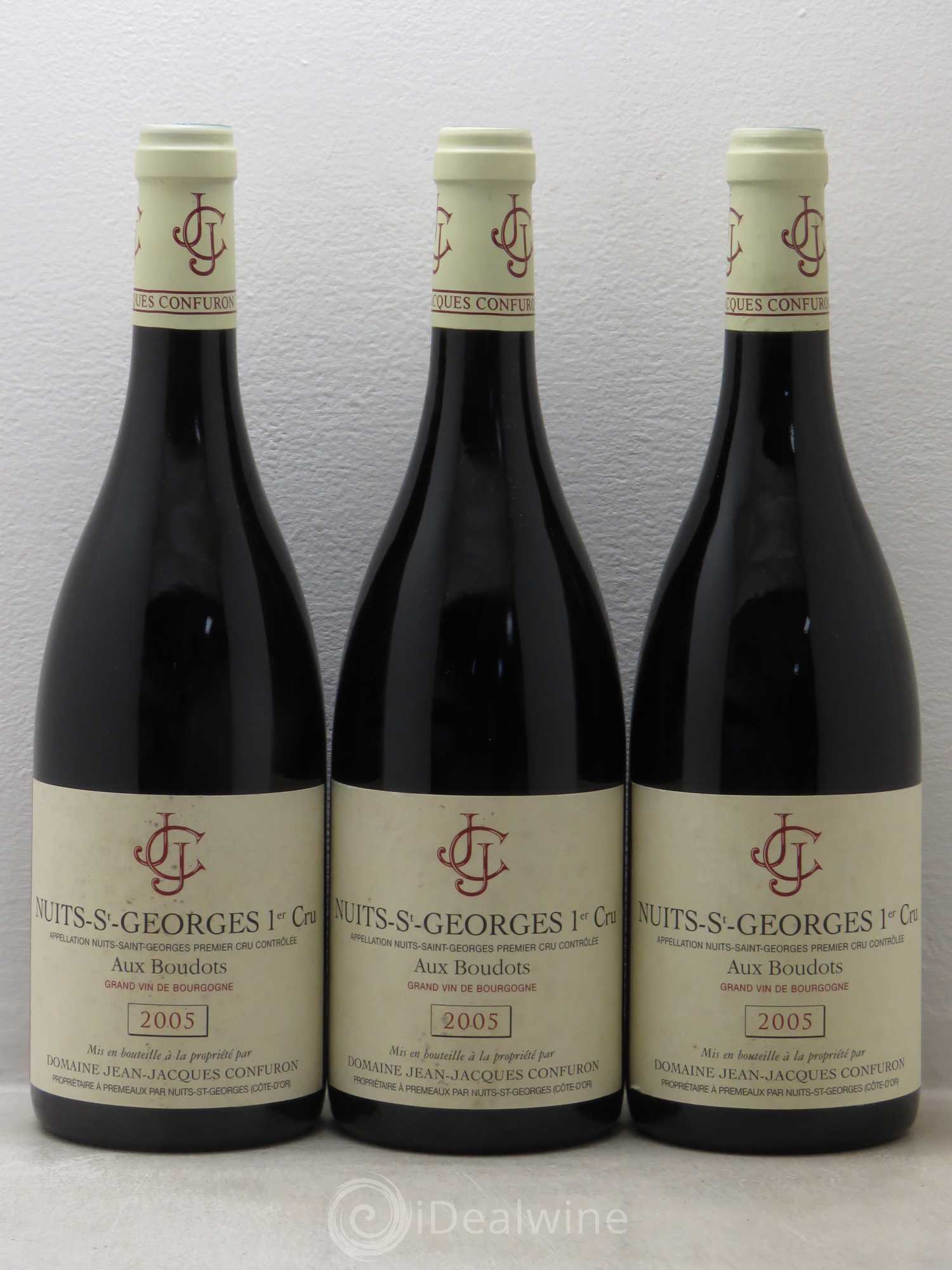 Nuits-Saint-Georges 1er Cru Aux Boudots Jean-Jacques Confuron 2005 - Lot de 3 bouteilles - 0