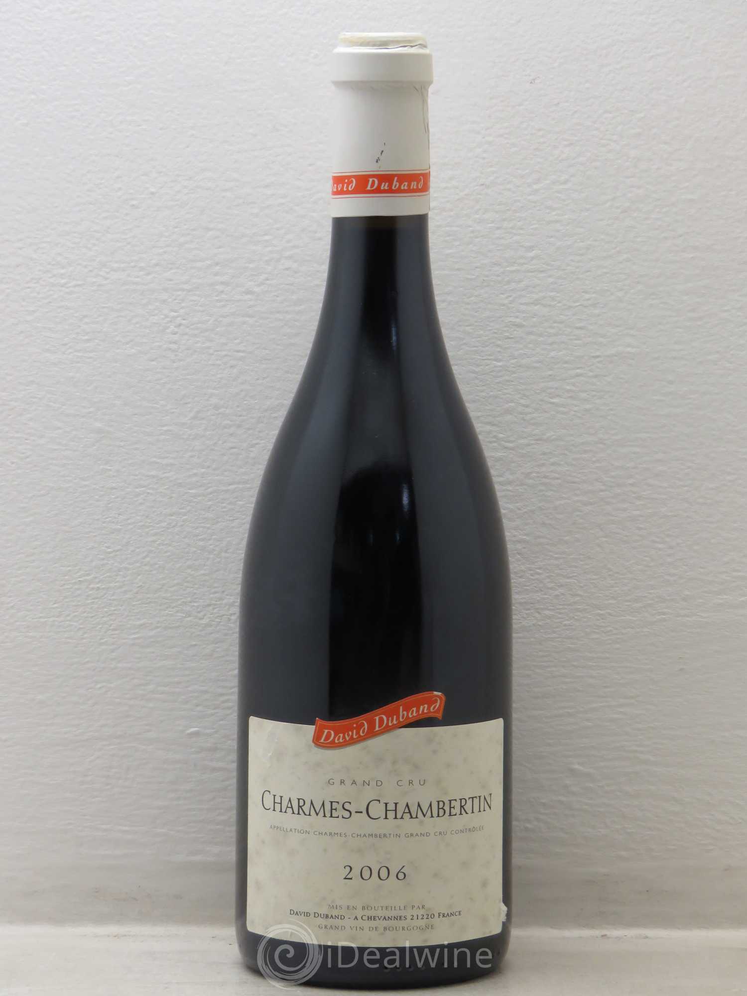 Charmes-Chambertin Grand Cru David Duband (Domaine) 2006 - Lot de 1 bouteille - 0