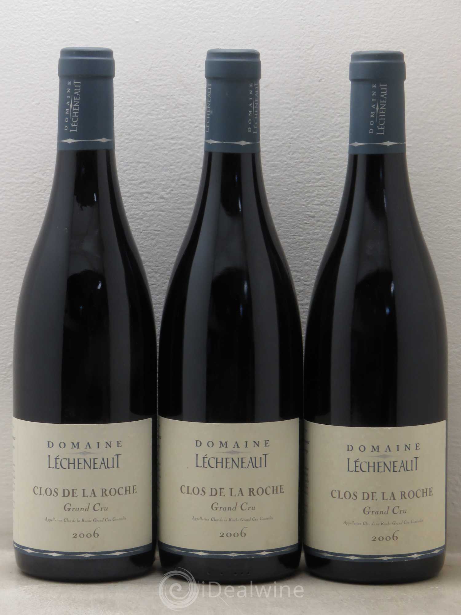 Clos de la Roche Grand Cru Lécheneaut (Domaine) 2006 - Lot de 3 bouteilles - 0