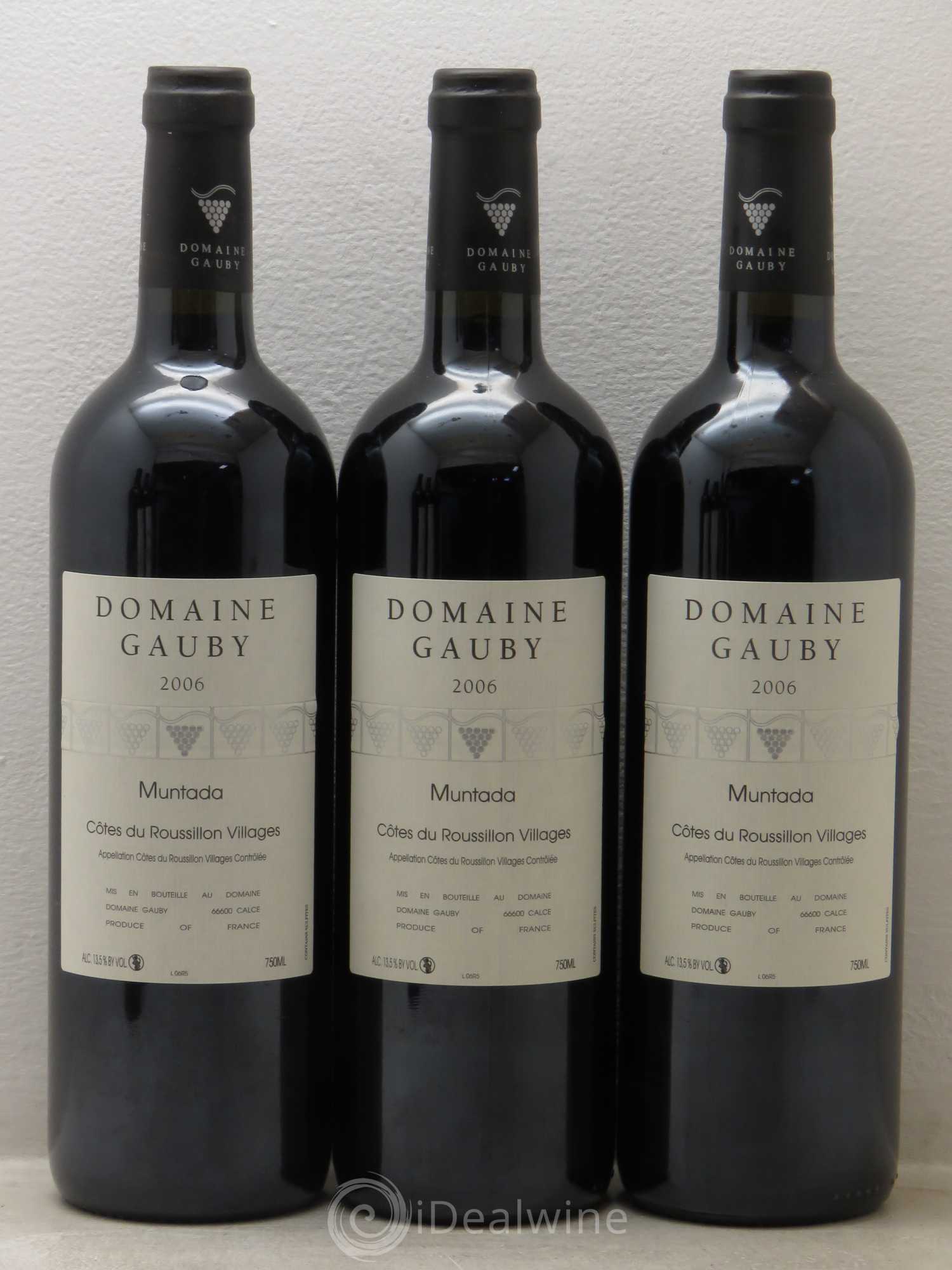 Côtes Catalanes (anciennement Côtes du Roussillon Villages) La Muntada Gauby (Domaine) 2006 - Lot de 6 bouteilles - 1