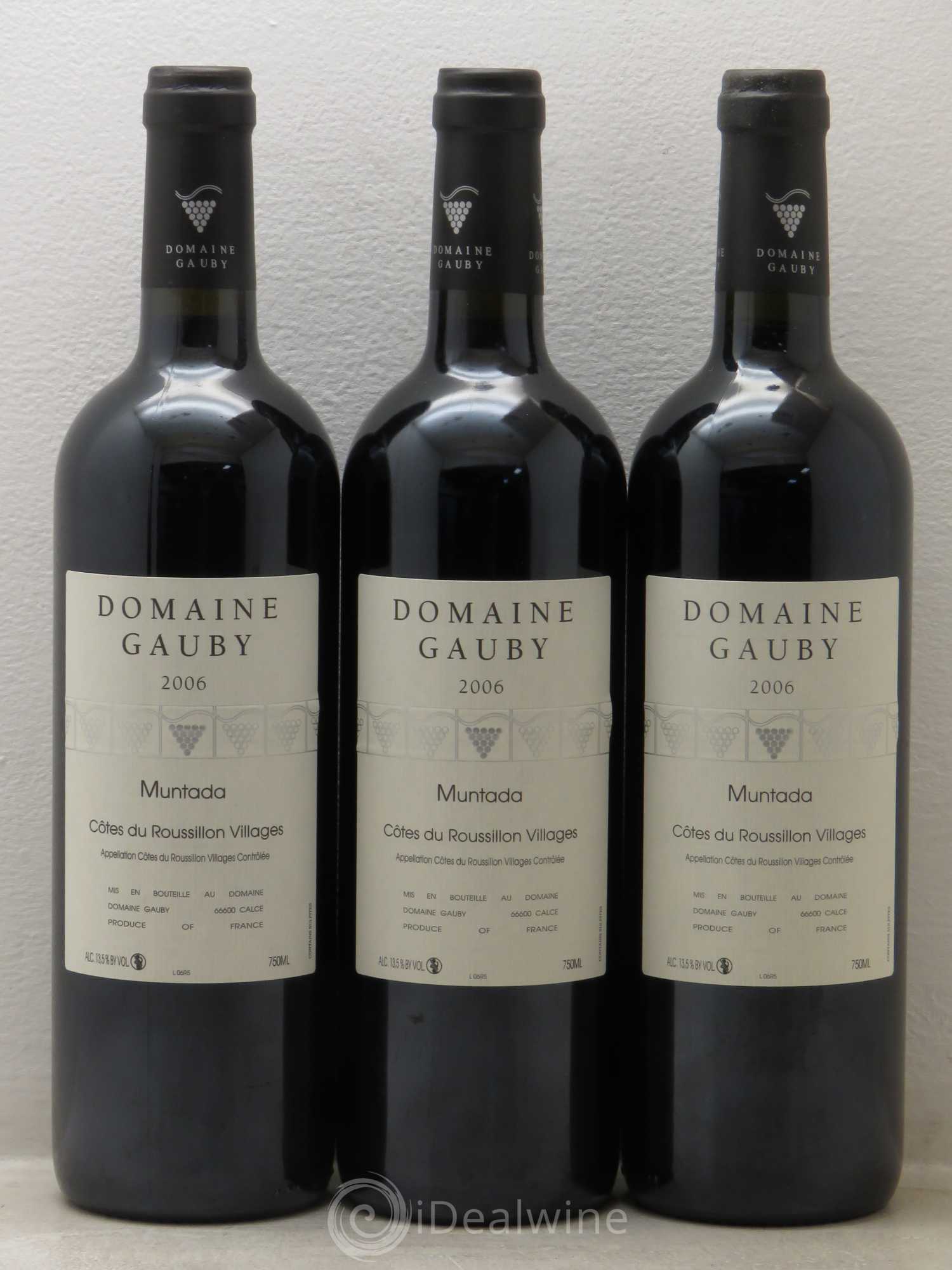Côtes Catalanes (anciennement Côtes du Roussillon Villages) La Muntada Gauby (Domaine) 2006 - Lot de 6 bouteilles - 2