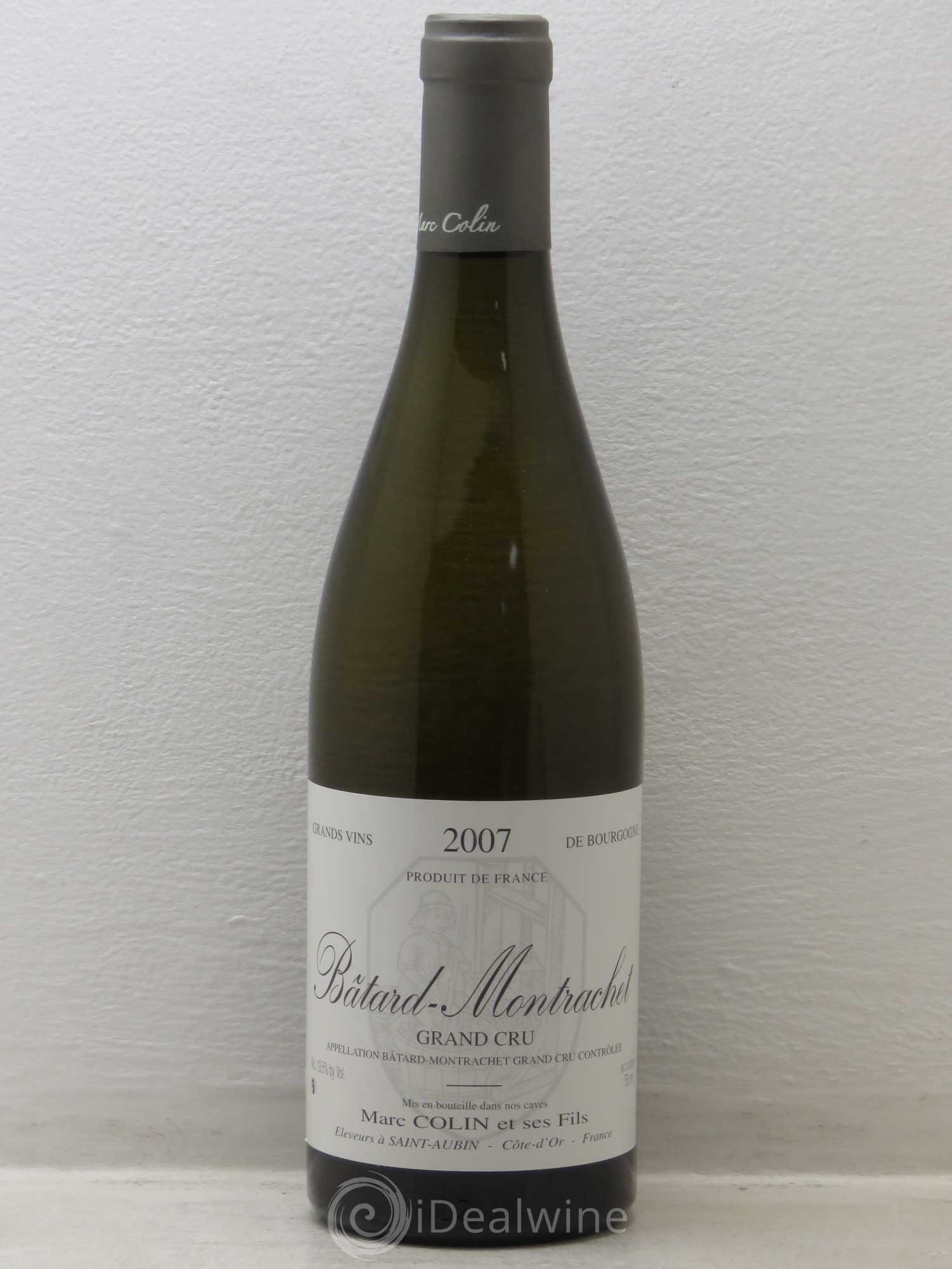 Bâtard-Montrachet Grand Cru Marc Colin 2007 - Lot de 1 bouteille - 0