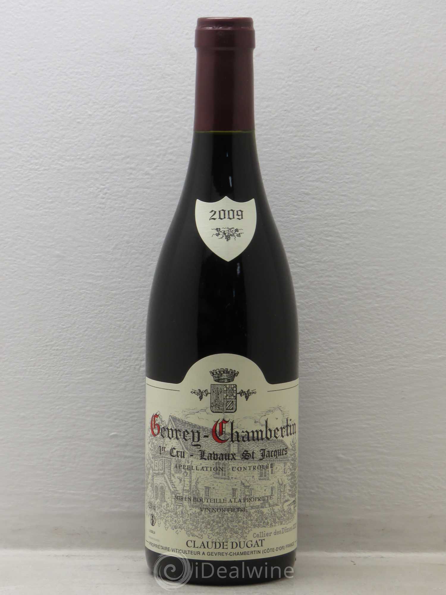 Gevrey-Chambertin 1er Cru Lavaux Saint-Jacques Claude Dugat 2009 - Lot de 1 bouteille - 0
