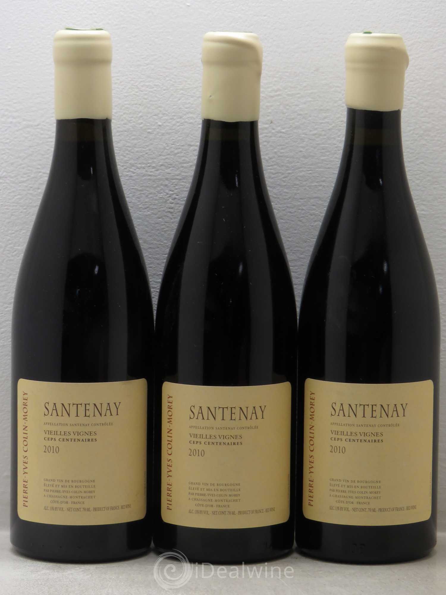 Santenay Vieilles Vignes Ceps Centenaires Pierre-Yves Colin Morey ceps centenaires 2010 - Lot de 3 bouteilles - 0