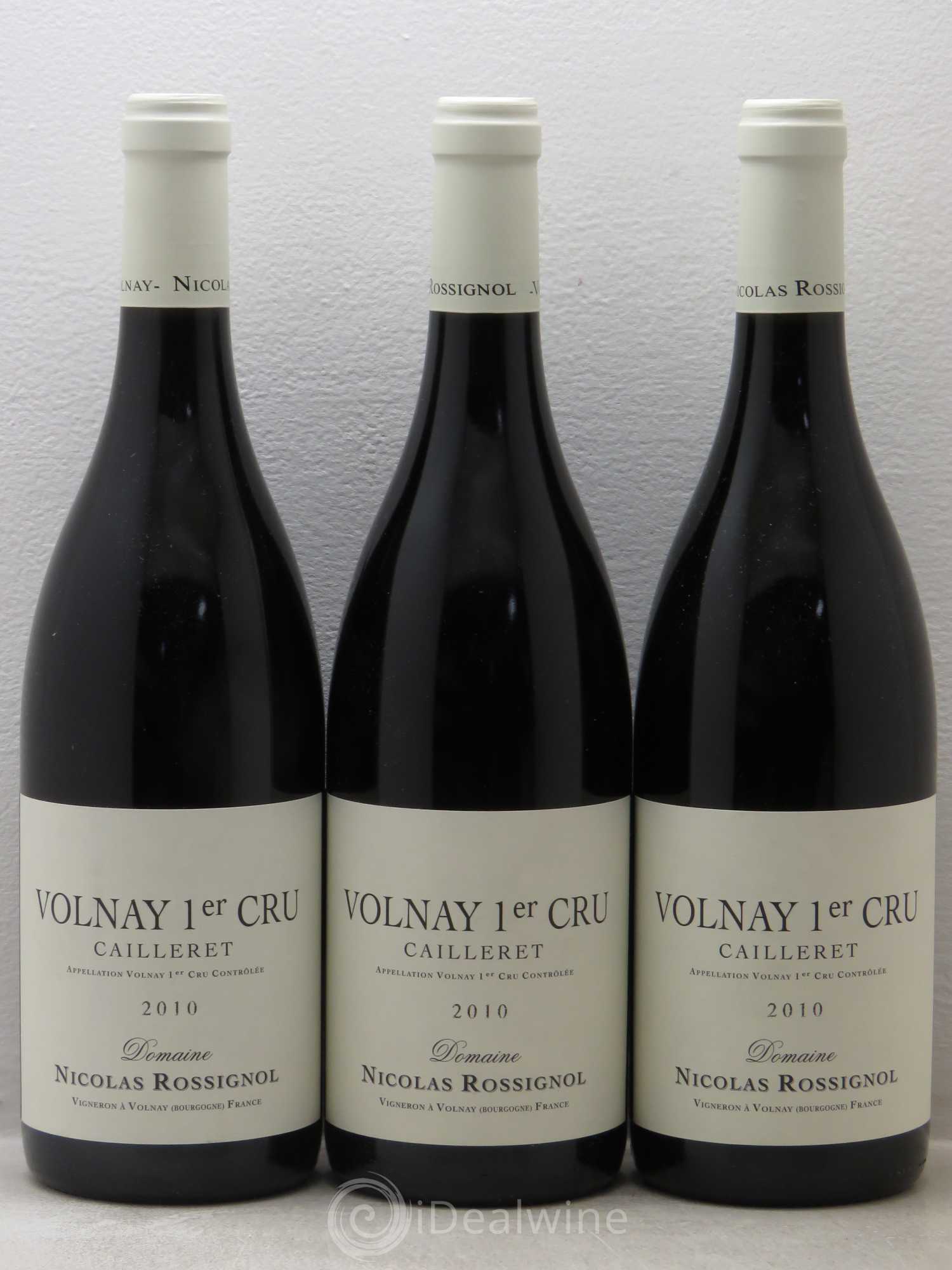 Volnay 1er Cru Cailleret Nicolas Rossignol 2010 - Posten von 3 Flaschen - 0