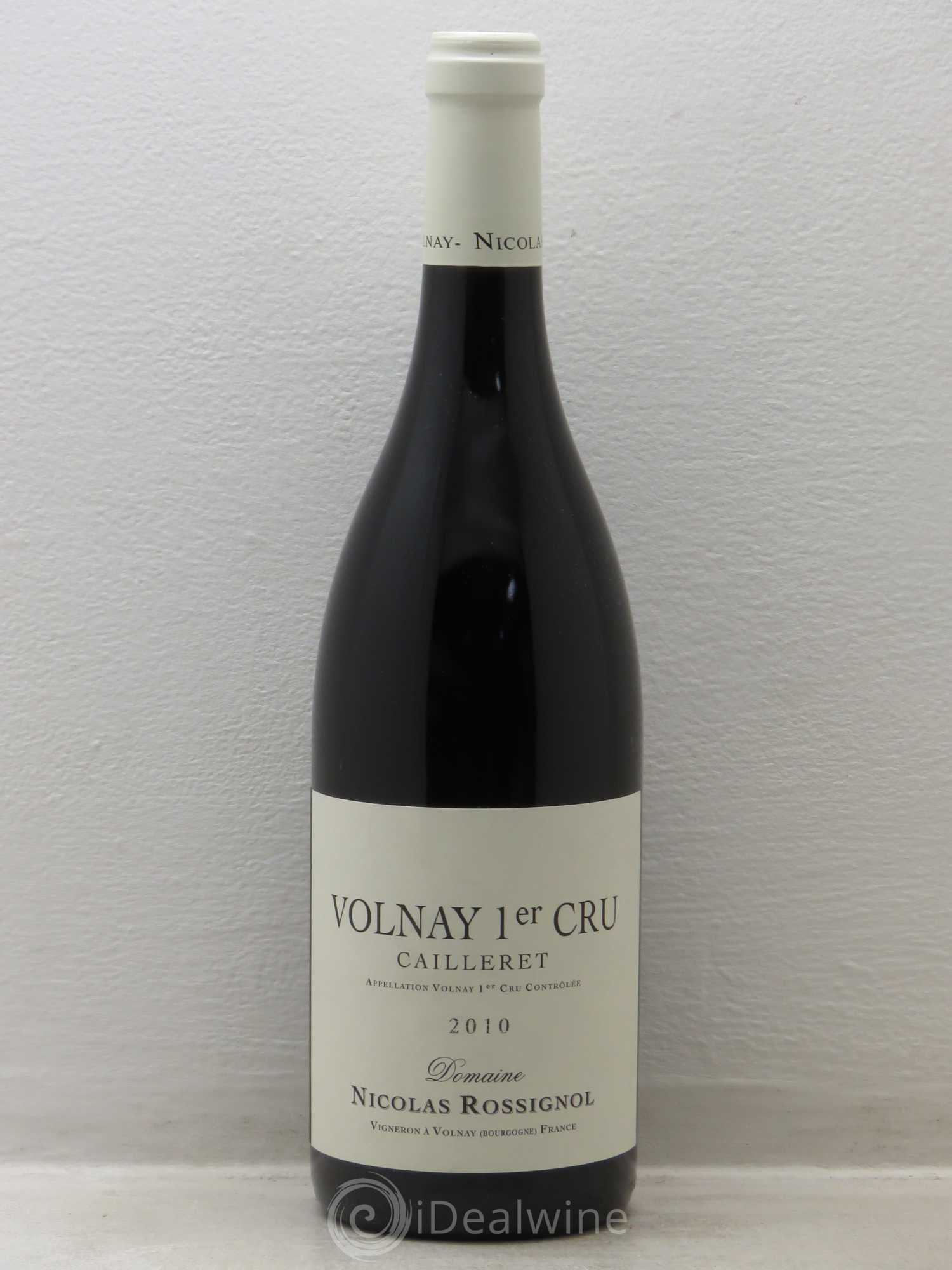 Volnay 1er Cru Cailleret Nicolas Rossignol 2010 - Lot de 1 bouteille - 0