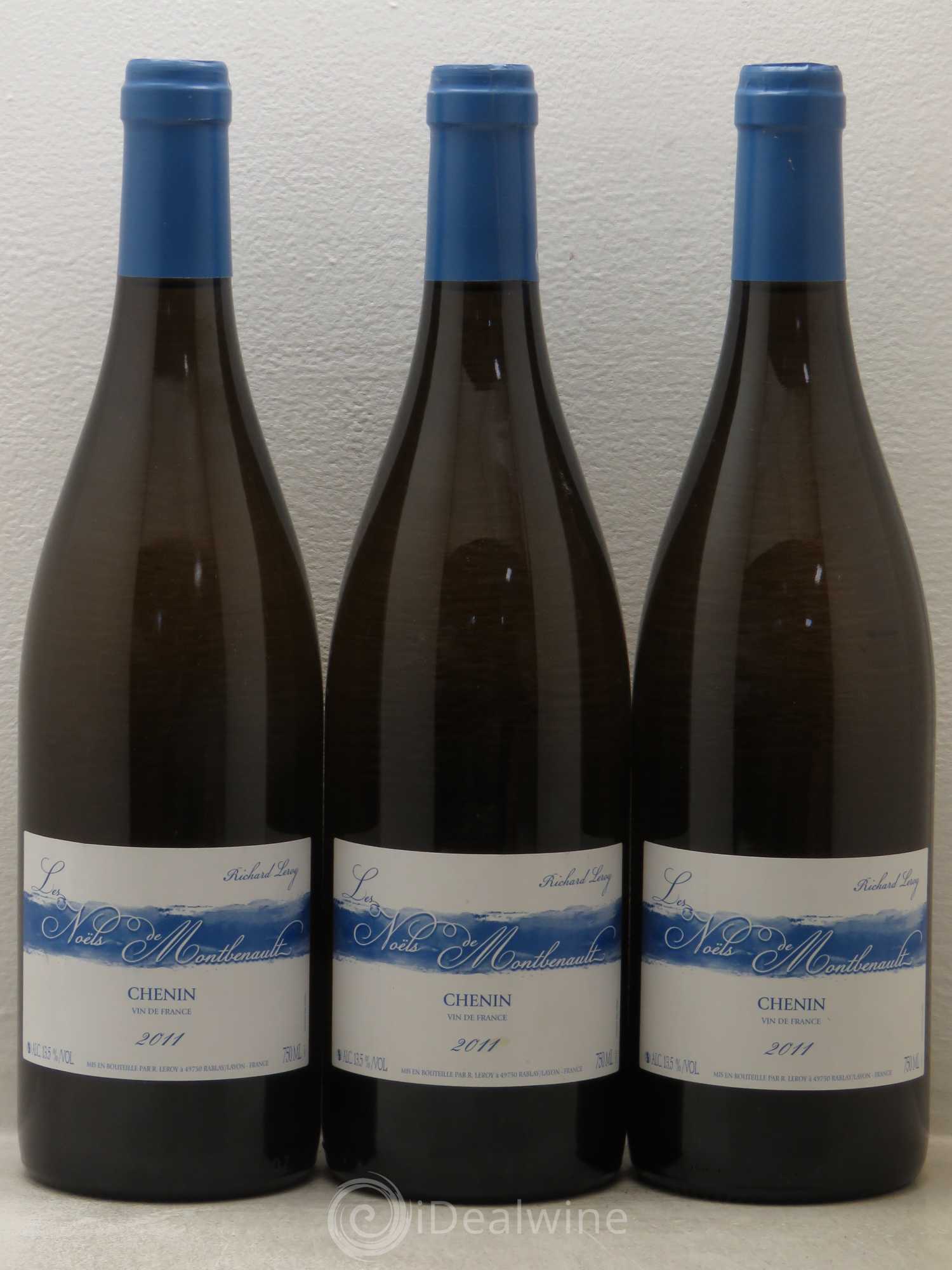 Vin de France Les Noëls de Montbenault - Richard Leroy 2011 - Posten von 3 Flaschen - 0